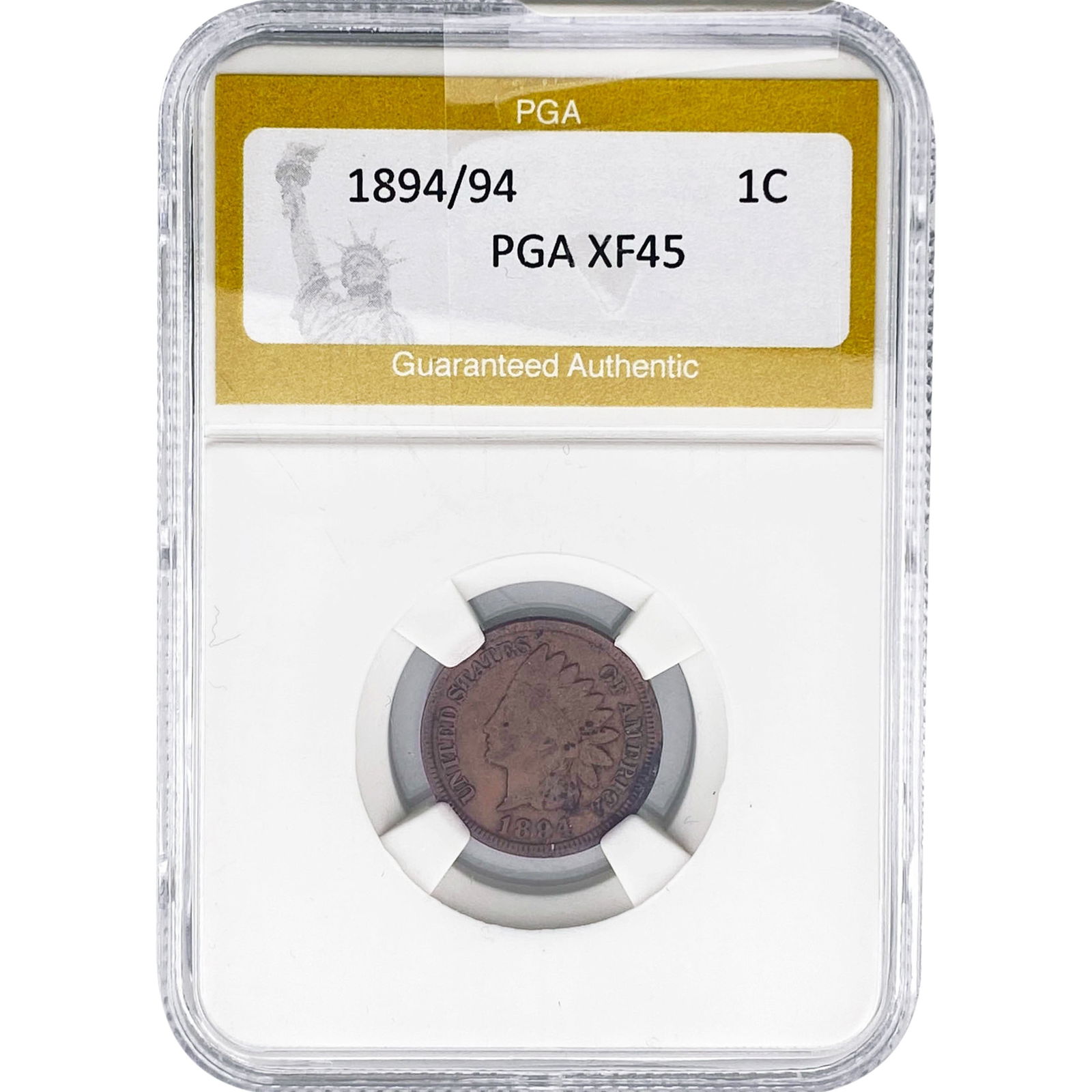 1894/94 Indian Head Cent PGA XF45: 1894/94 Indian Head Cent PGA XF45