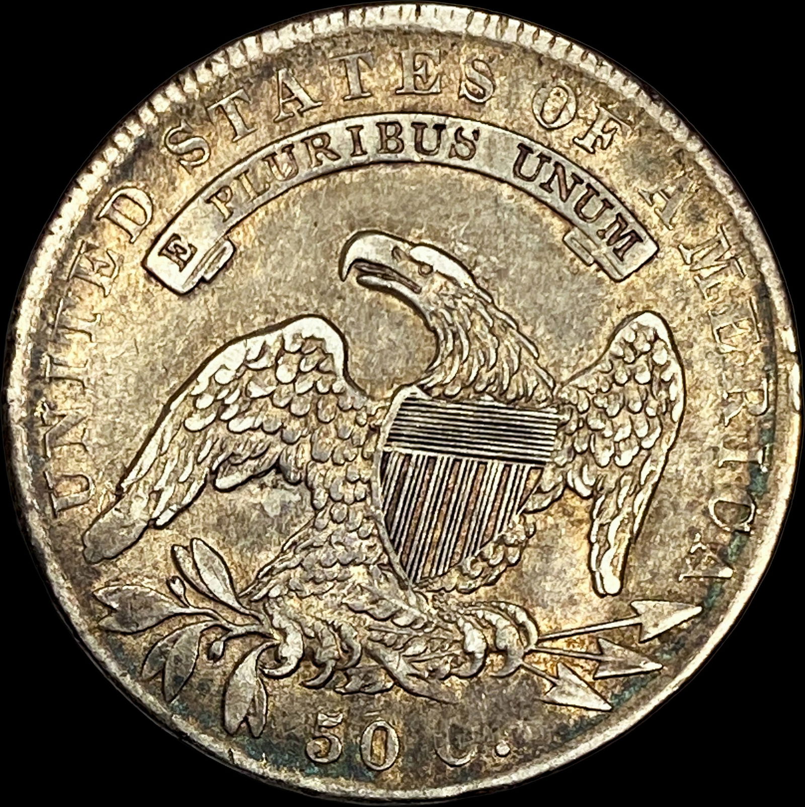 1836 Capped Bust Half Dollar CLOSELY UNCIRCULATED - 2