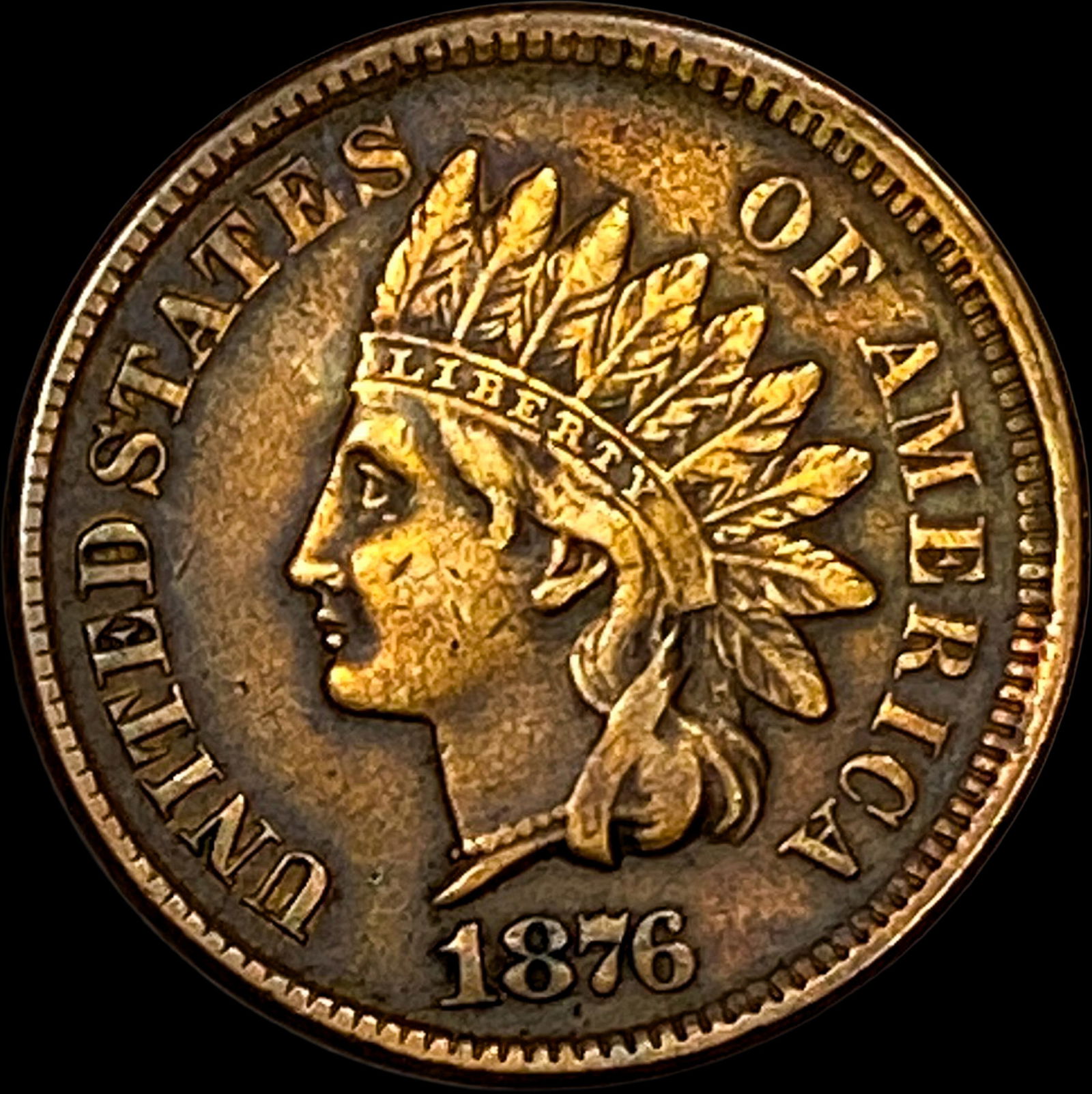 1876 Indian Head Cent NICELY CIRCULATED: 1876 Indian Head Cent NICELY CIRCULATED