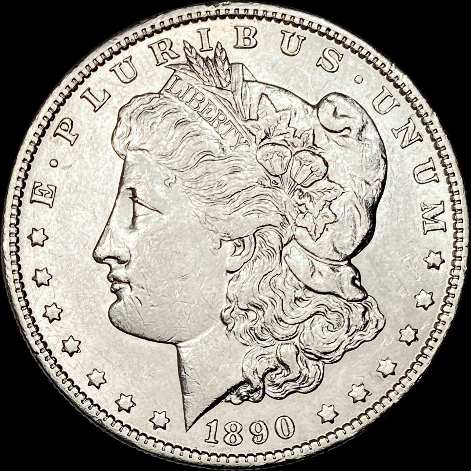 1890-S Silver Morgan Dollar CLOSELY UNCIRCULATED: 1890-S Silver Morgan Dollar CLOSELY UNCIRCULATED
