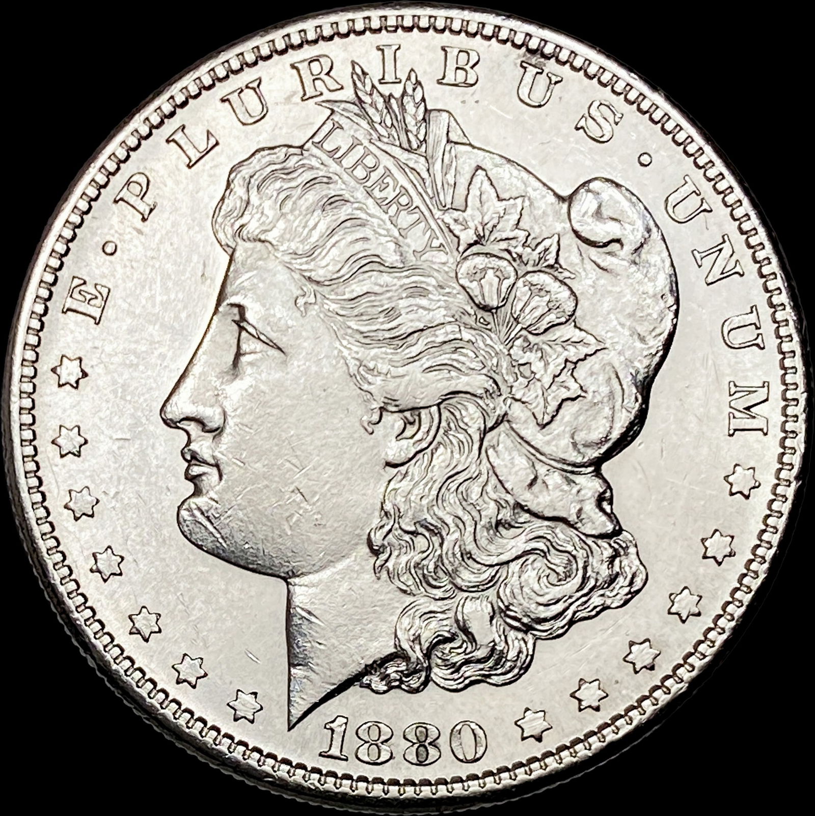 1880-S Silver Morgan Dollar CLOSELY UNCIRCULATED: 1880-S Silver Morgan Dollar CLOSELY UNCIRCULATED