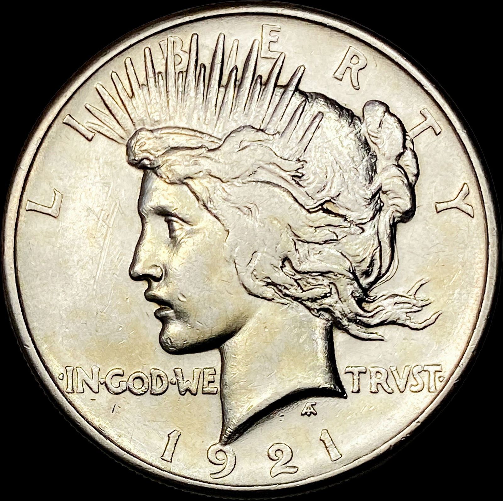 1921 Silver Peace Dollar CLOSELY UNCIRCULATED: 1921 Silver Peace Dollar CLOSELY UNCIRCULATED