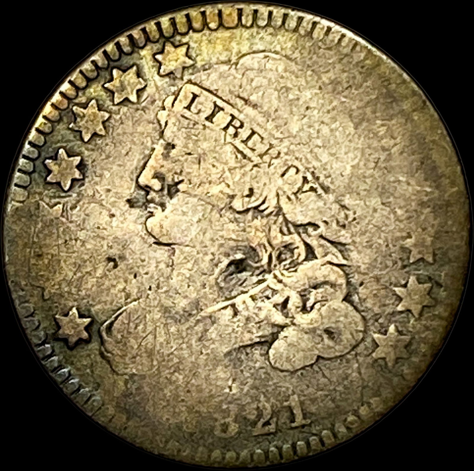 1821 Capped Bust Dime HIGH GRADE: 1821 Capped Bust Dime HIGH GRADE