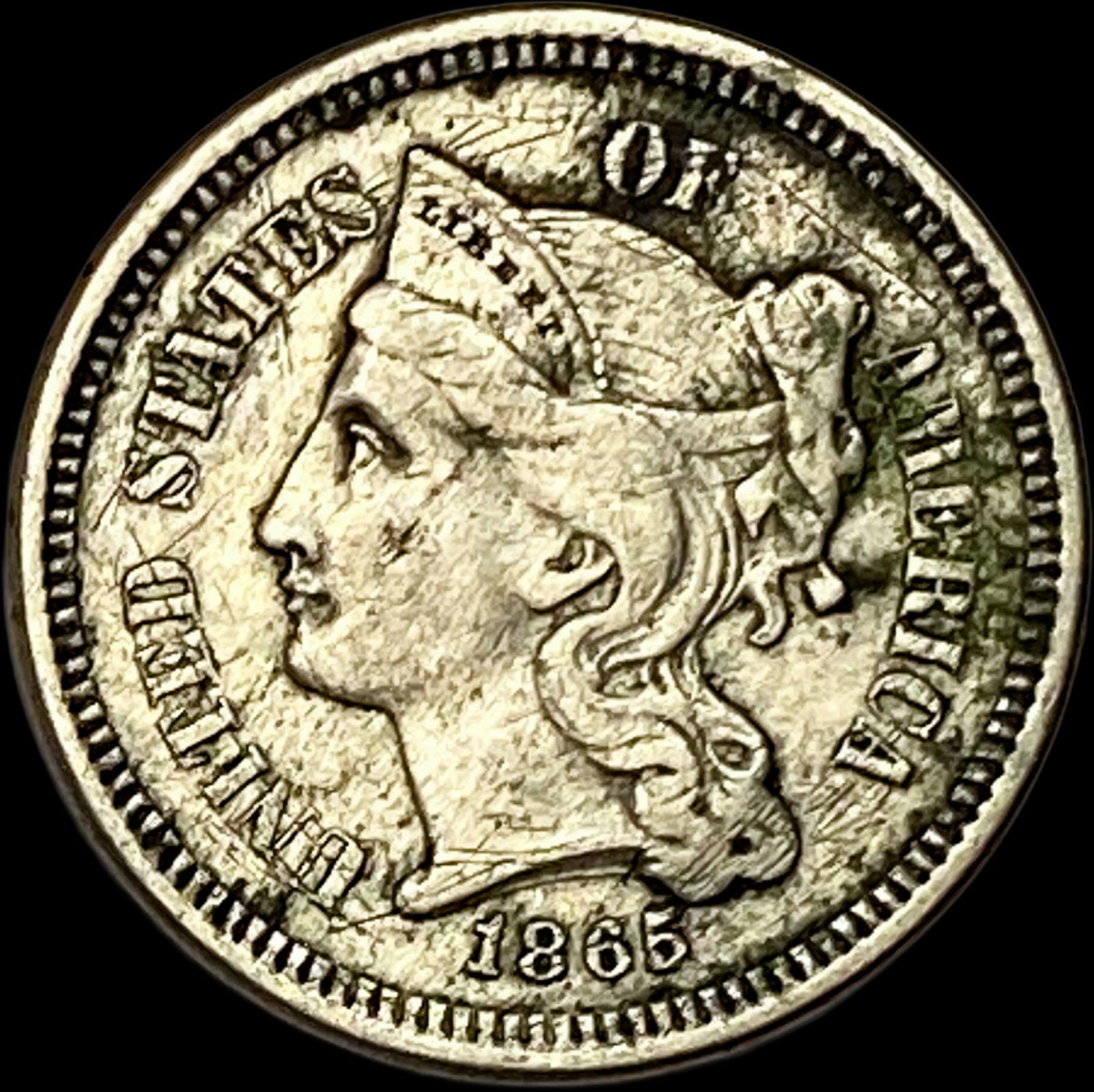 1865 Nickel Three-Cent Piece UNCIRCULATED (1 of 2)