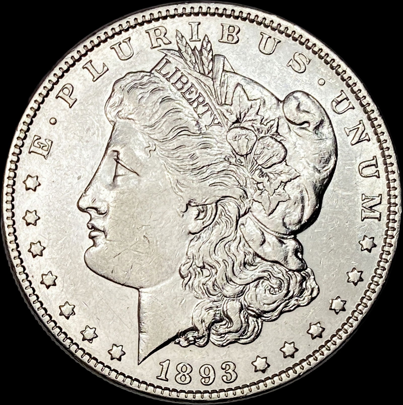 1893-S Silver Morgan Dollar CLOSELY UNCIRCULATED: 1893-S Silver Morgan Dollar CLOSELY UNCIRCULATED