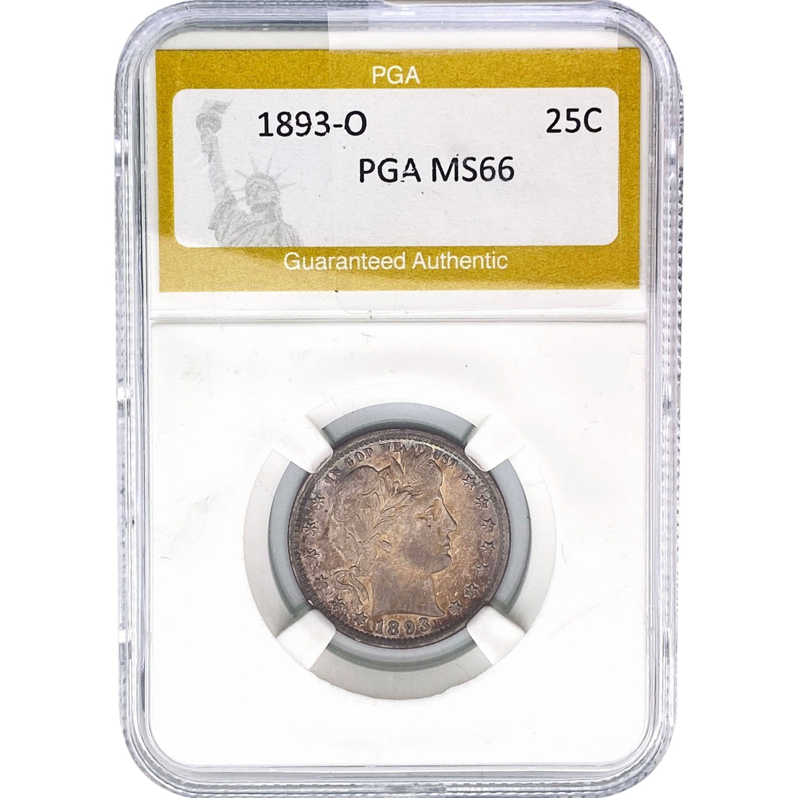1893-O Barber Quarter PGA MS66 (1 of 2)