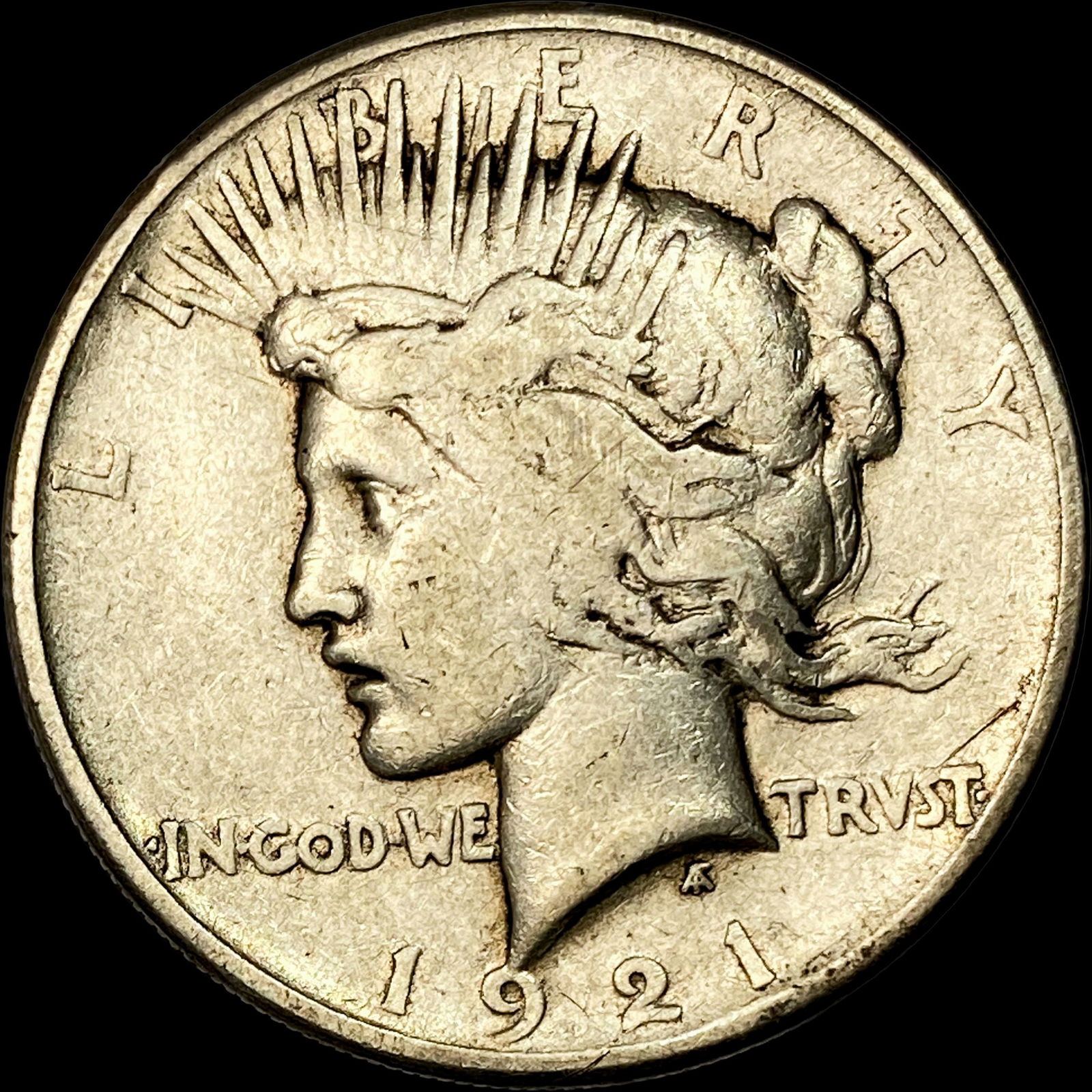 1921 Silver Peace Dollar NICELY CIRCULATED: 1921 Silver Peace Dollar NICELY CIRCULATED