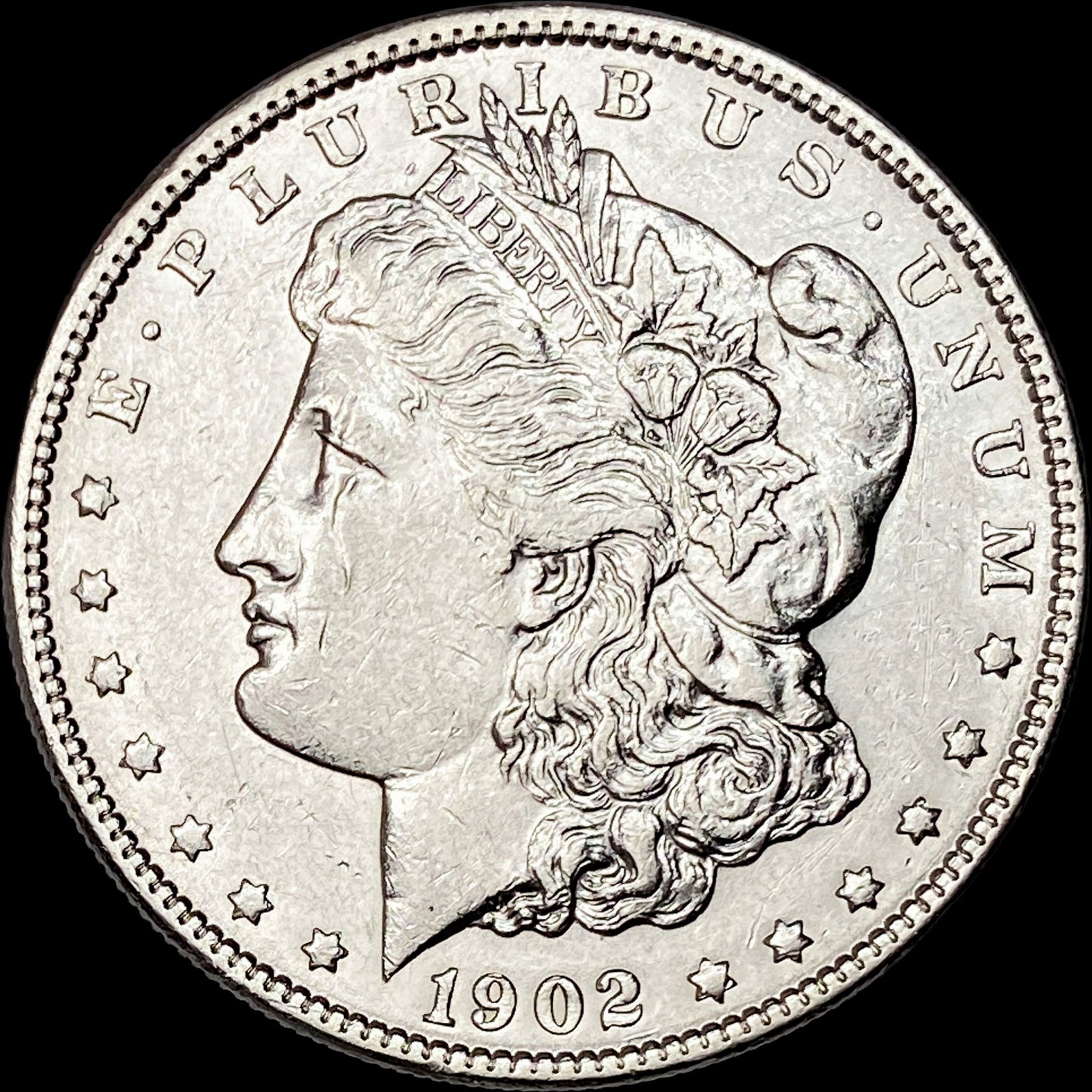 1902 Morgan Silver Dollar CLOSELY UNCIRCULATED: 1902 Morgan Silver Dollar CLOSELY UNCIRCULATED