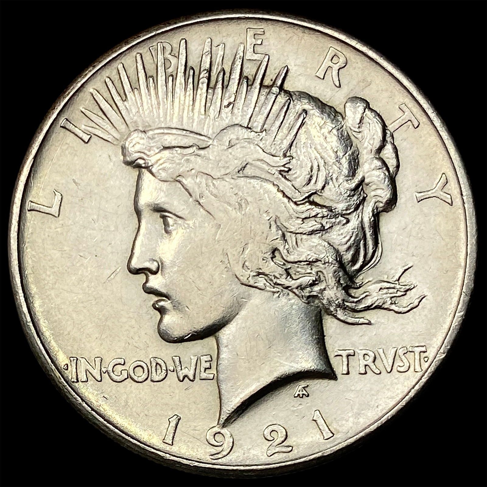 1921 Silver Peace Dollar CLOSELY UNCIRCULATED: 1921 Silver Peace Dollar CLOSELY UNCIRCULATED