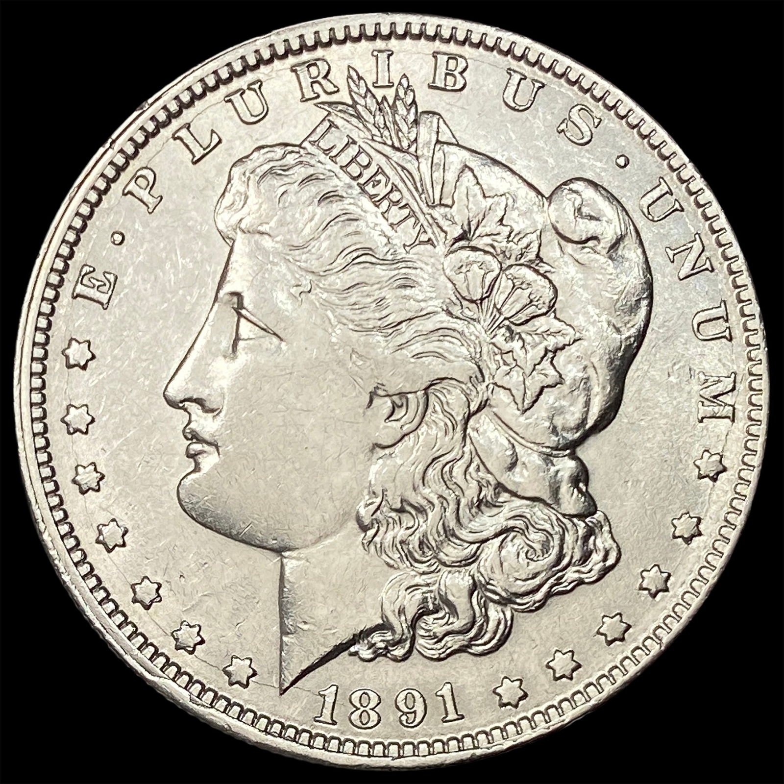 1891 Morgan Silver Dollar CLOSELY UNCIRCULATED: 1891 Morgan Silver Dollar CLOSELY UNCIRCULATED