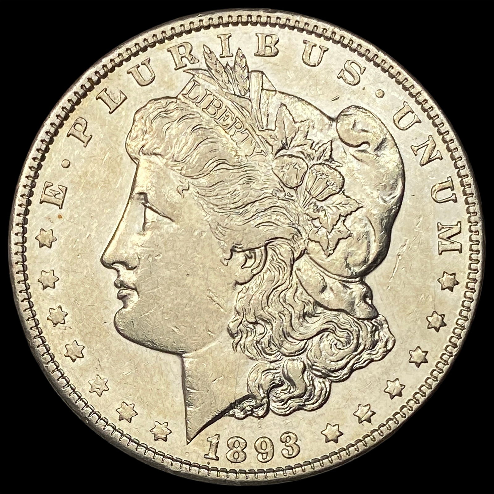 1893-S Silver Morgan Dollar CLOSELY UNCIRCULATED: 1893-S Silver Morgan Dollar CLOSELY UNCIRCULATED