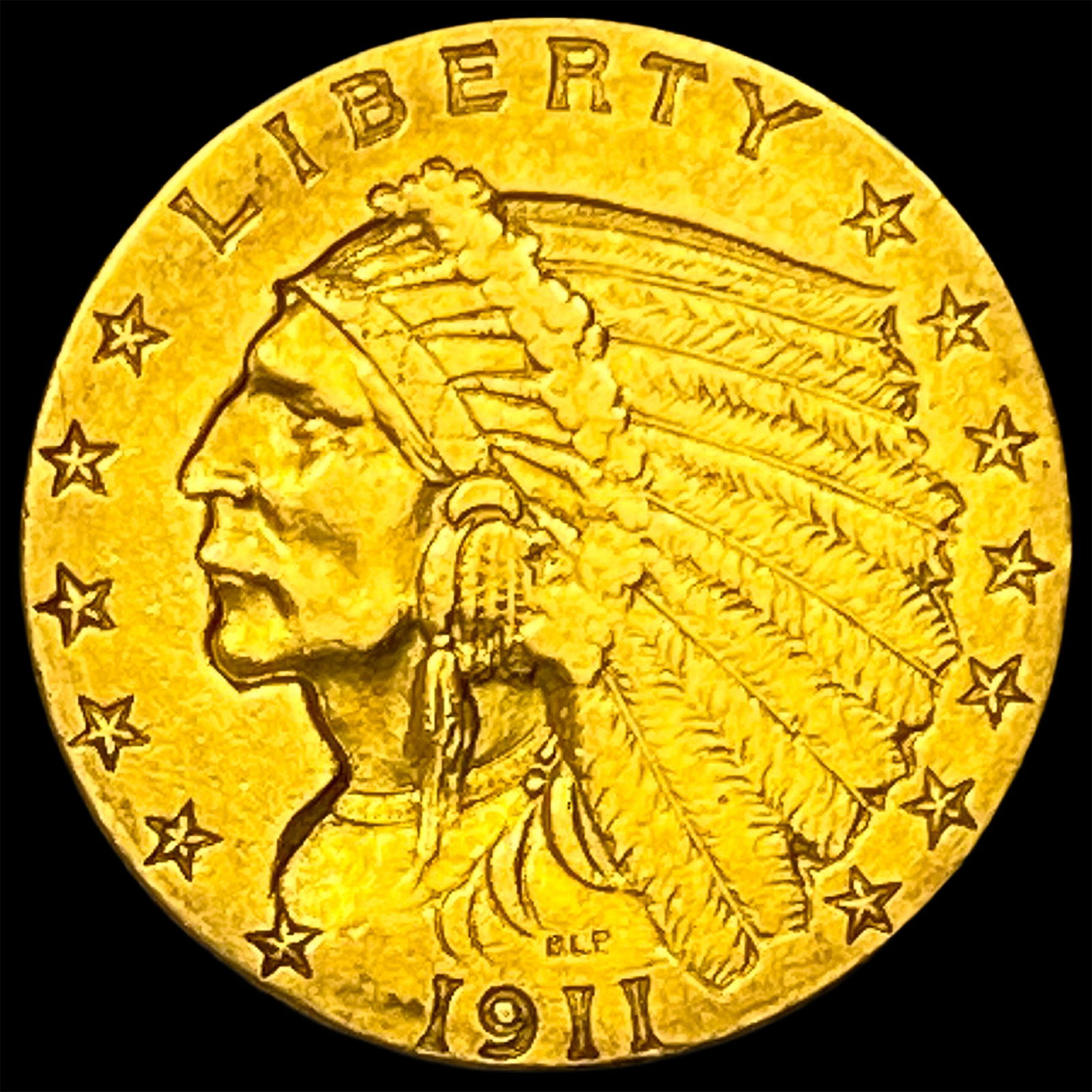 1911 Indian Head Gold $2.5 Quarter Eagle CLOSELY UNCIRCULATED (1 of 2)