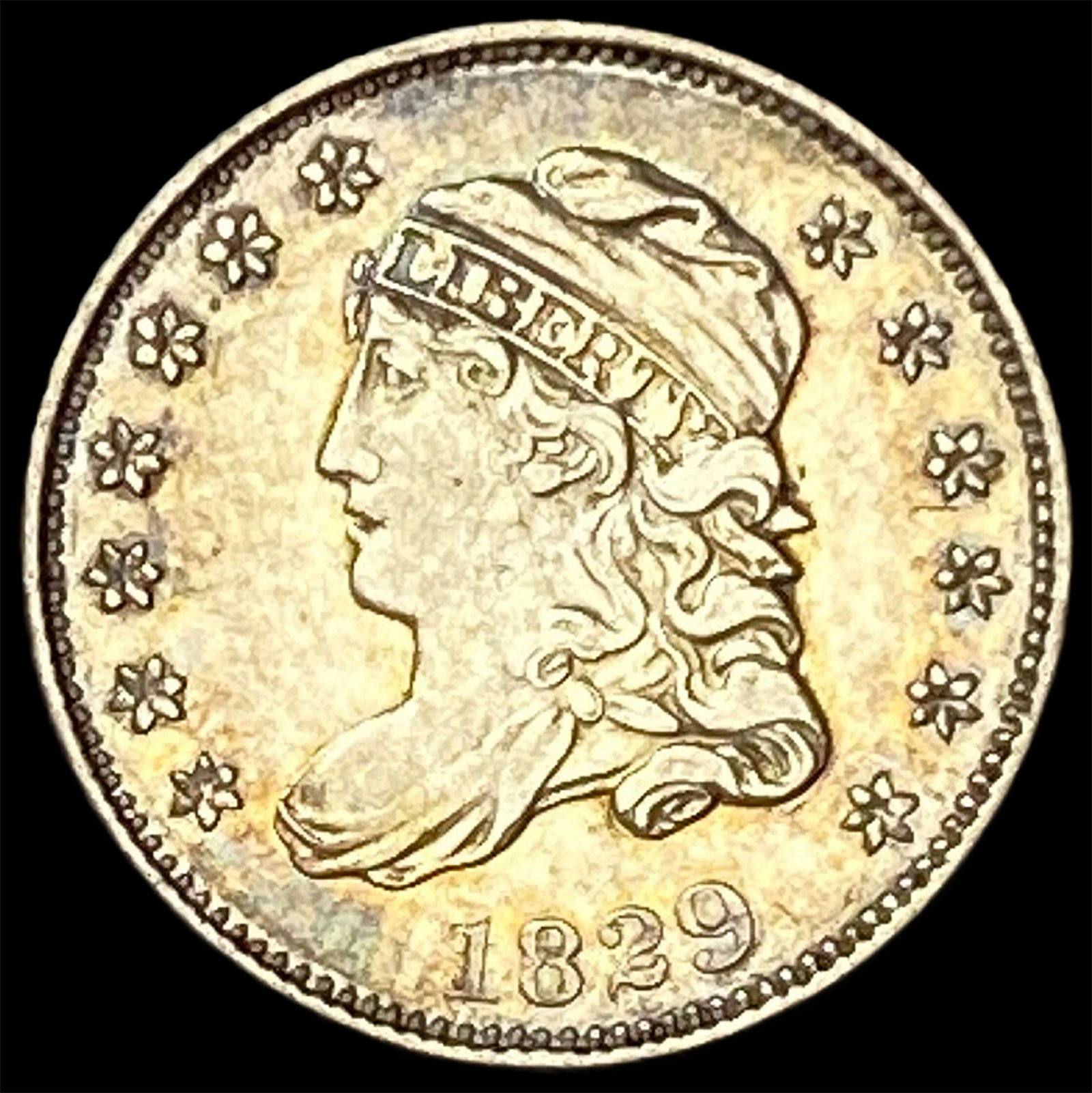 1829 Capped Bust Half Dime CLOSELY UNCIRCULATED (1 of 2)