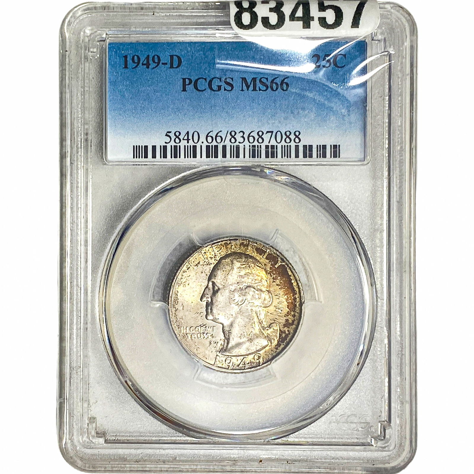 1949-D Washington Silver Quarter PCGS MS66 (1 of 2)