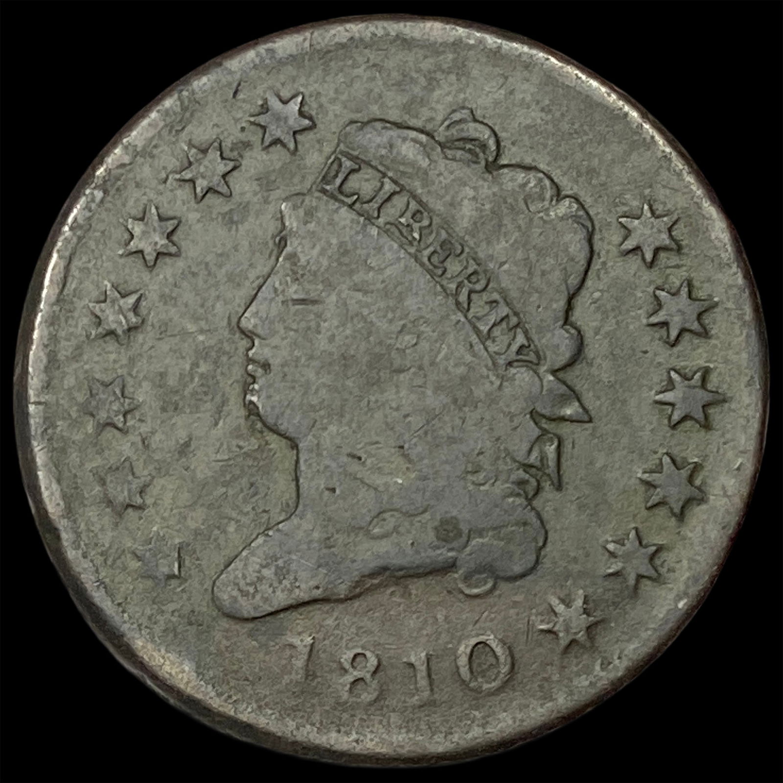 1810 Classic Head Large Cent NICELY CIRCULATED (1 of 2)