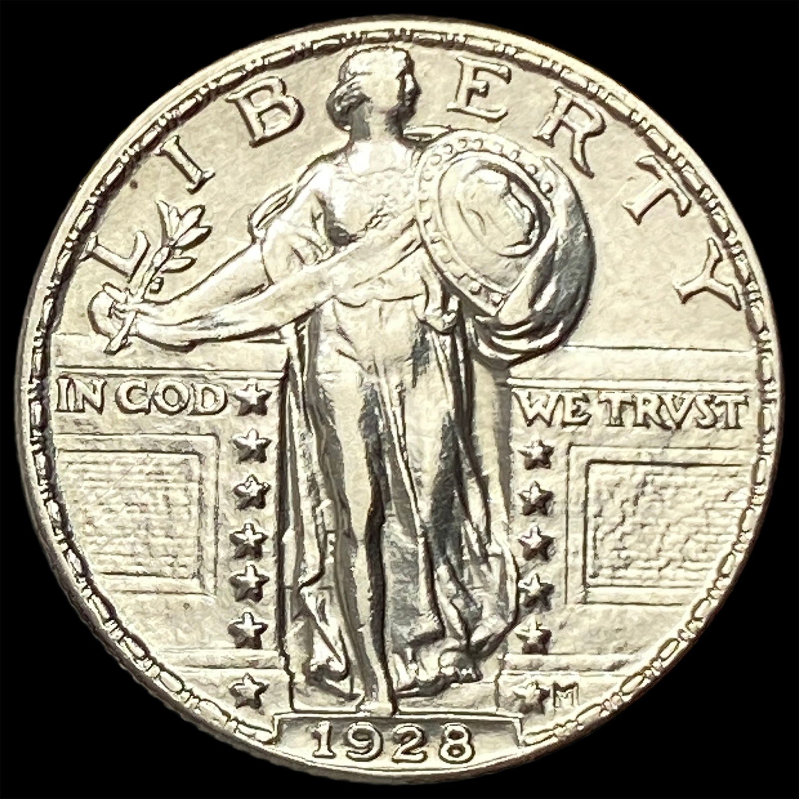 1928 Standing Liberty Silver Quarter CLOSELY UNCIRCULATED: 1928 Standing Liberty Silver Quarter CLOSELY UNCIRCULATED