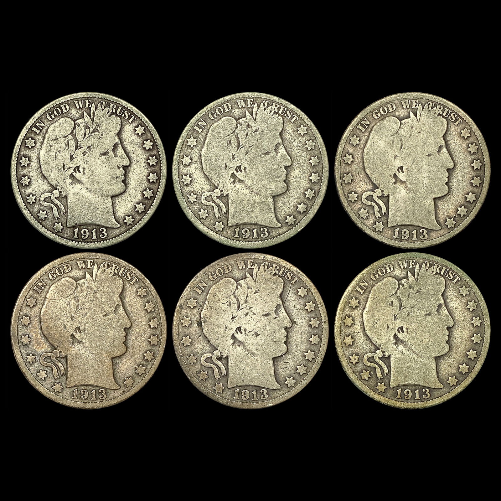 1913-S Silver Barber Half Dollar LIGHTLY CIRCULATED: 1913-S Silver Barber Half Dollar LIGHTLY CIRCULATED