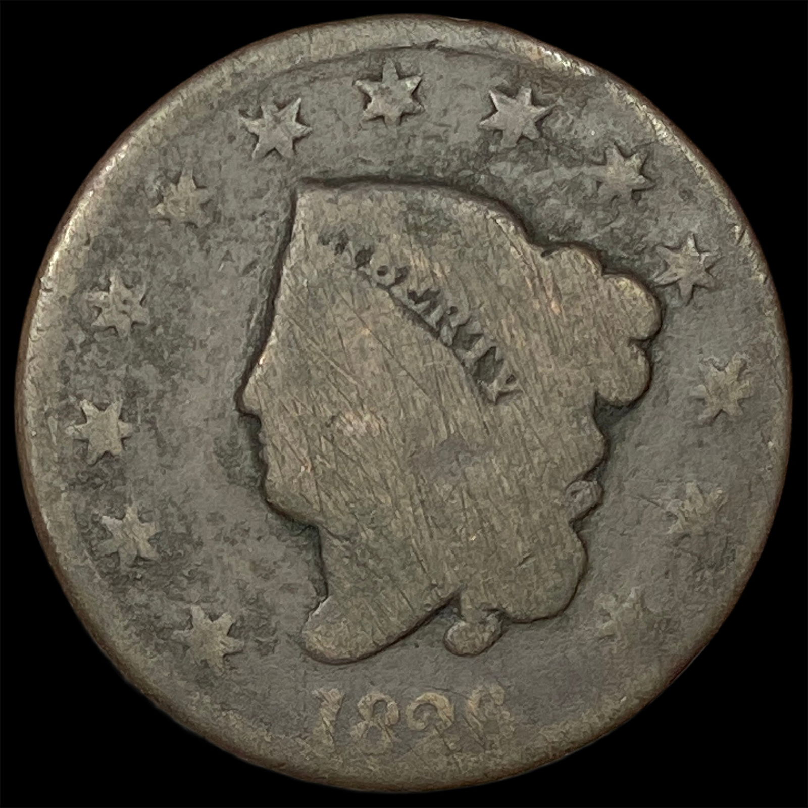 1828 Coronet Head Large Cent NICELY CIRCULATED (1 of 2)