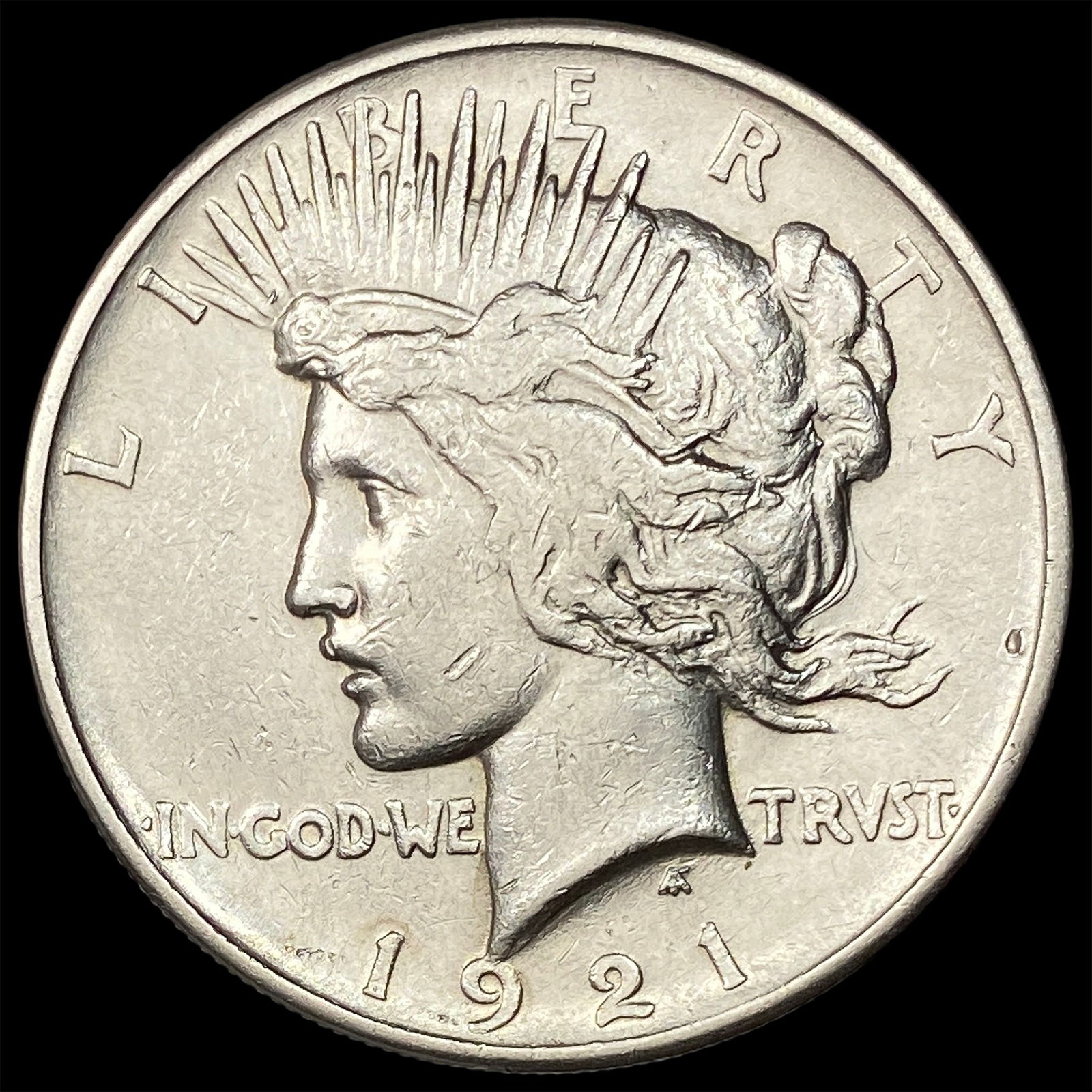 1921 Silver Peace Dollar CLOSELY UNCIRCULATED: 1921 Silver Peace Dollar CLOSELY UNCIRCULATED