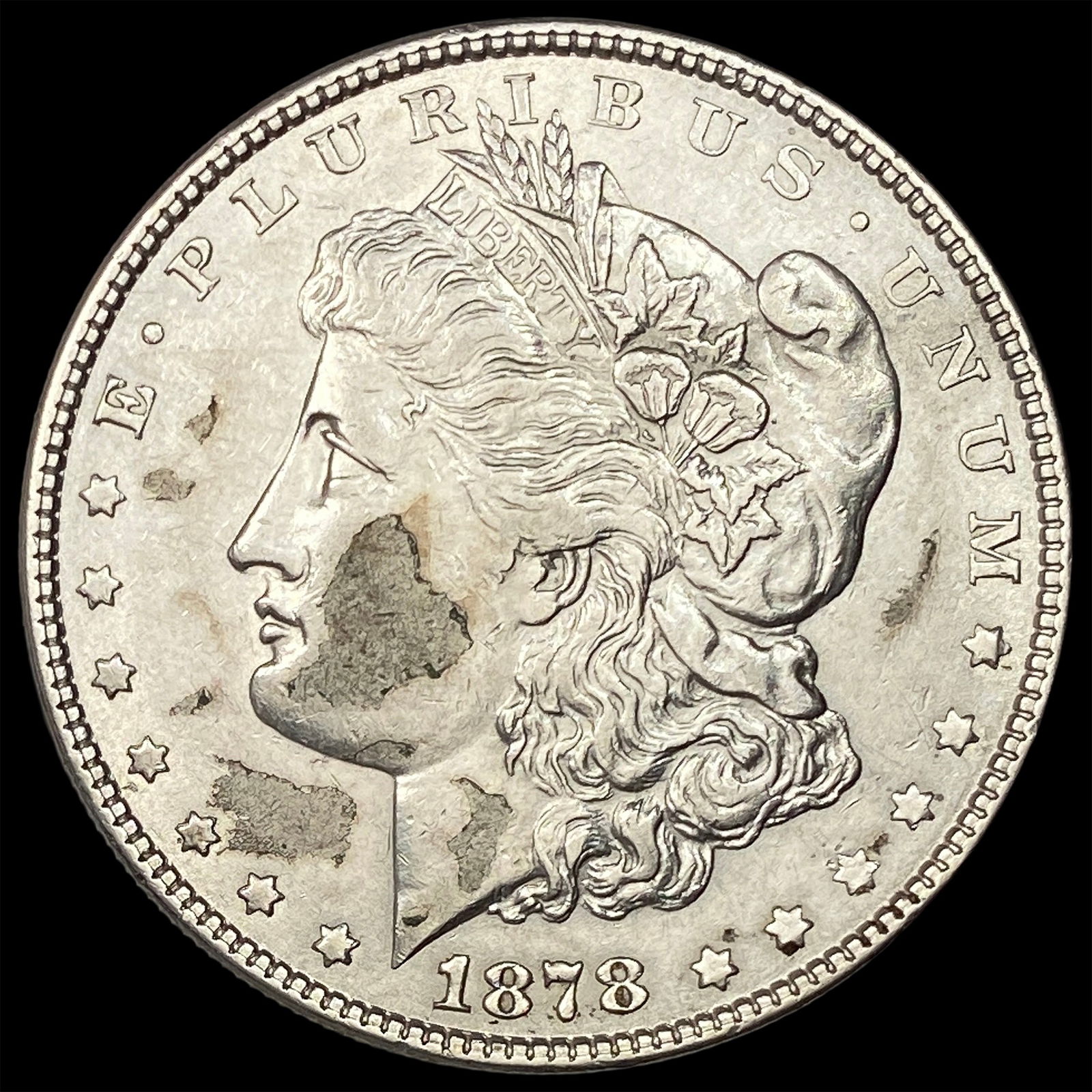 1878 Silver Morgan Dollar CLOSELY UNCIRCULATED: 1878 Silver Morgan Dollar CLOSELY UNCIRCULATED