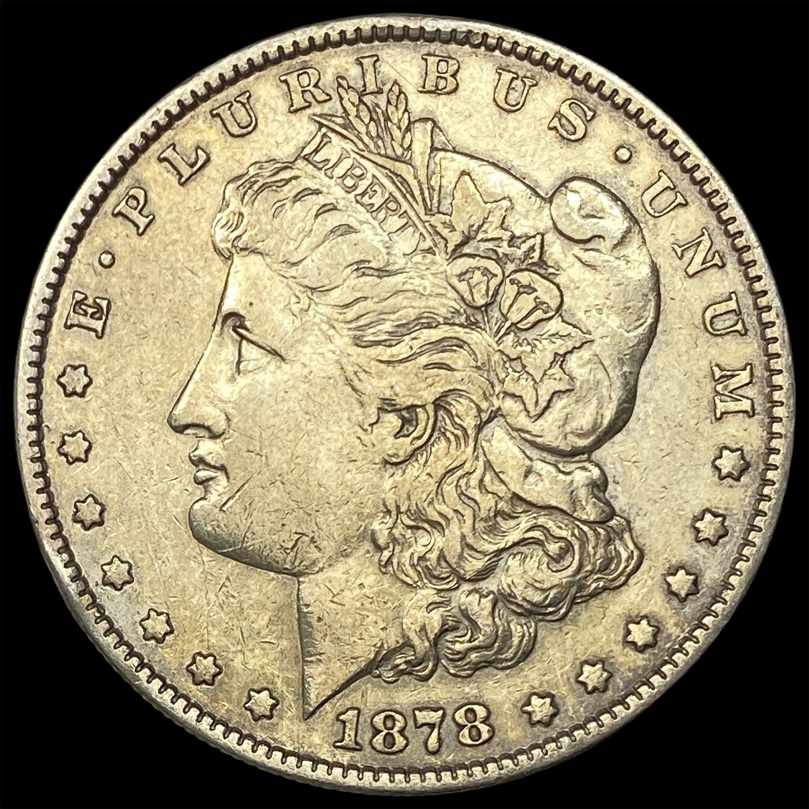 1878-S Silver Morgan Dollar NEARLY UNCIRCULATED: 1878-S Silver Morgan Dollar NEARLY UNCIRCULATED