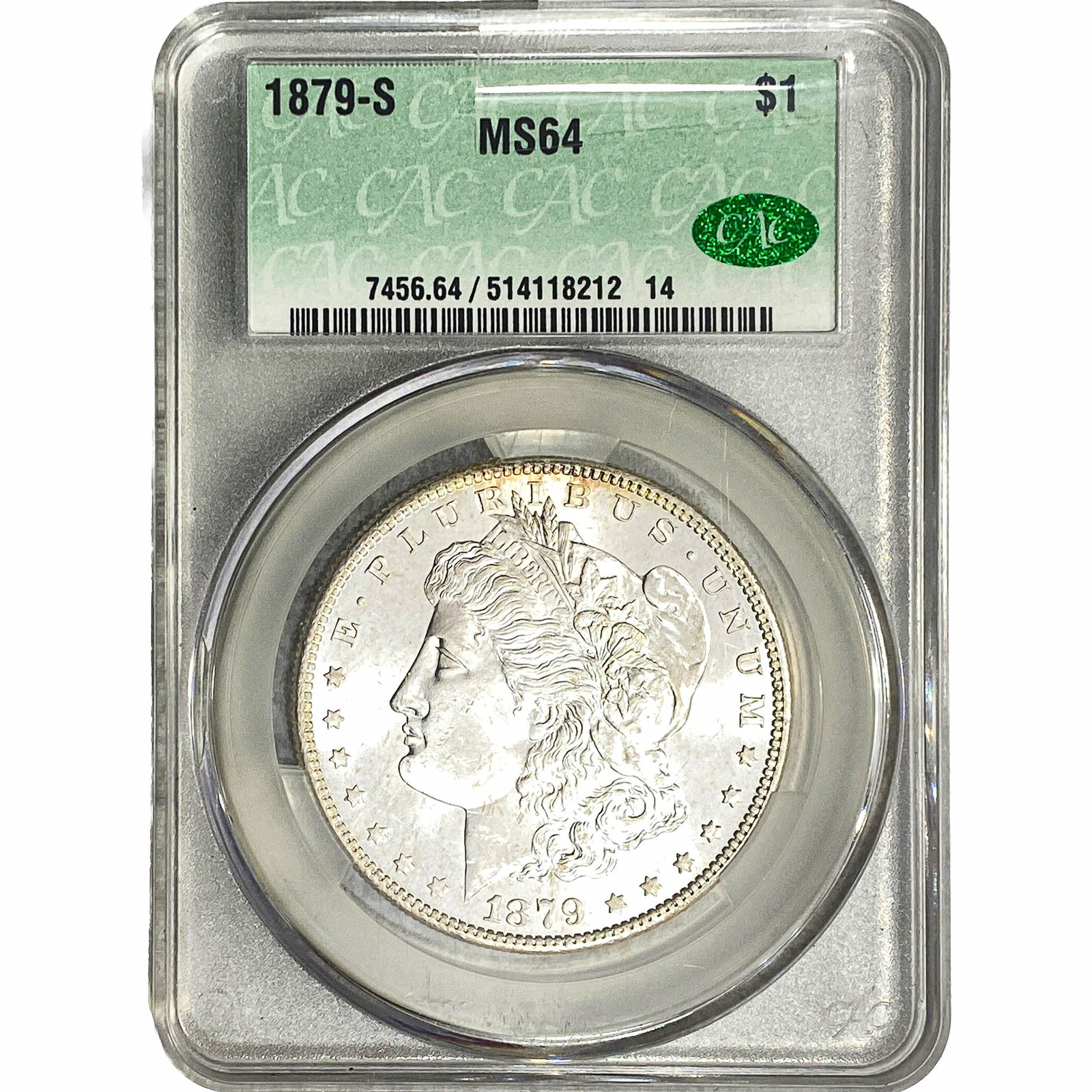 1879-S Morgan Silver Dollar CAC MS64 (1 of 2)