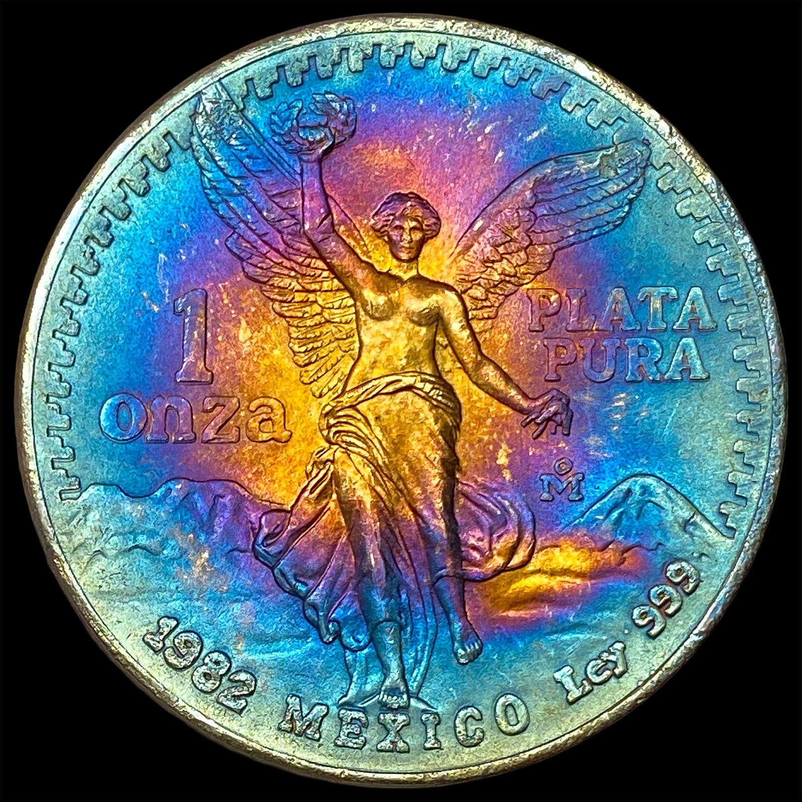 1982 Mexico Silver 1 Onza Libertad SUPERB GEM BU: 1982 Mexico Silver 1 Onza Libertad SUPERB GEM BU