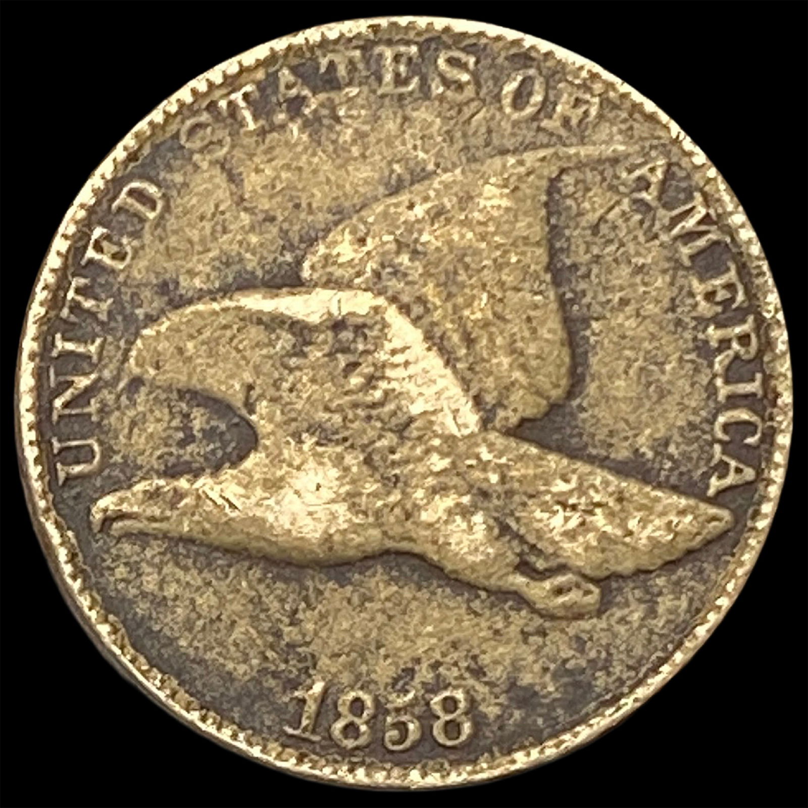 1858 Copper-Nickel Flying Eagle Cent HIGH GRADE: 1858 Copper-Nickel Flying Eagle Cent HIGH GRADE