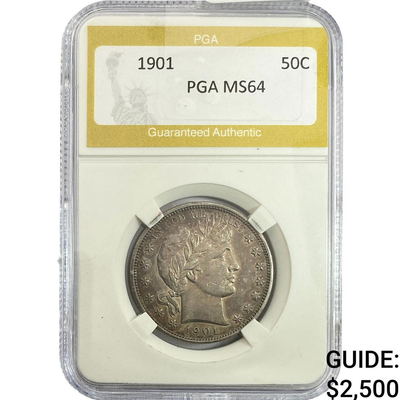 1901 Barber Half Dollar PGA MS64 (1 of 2)