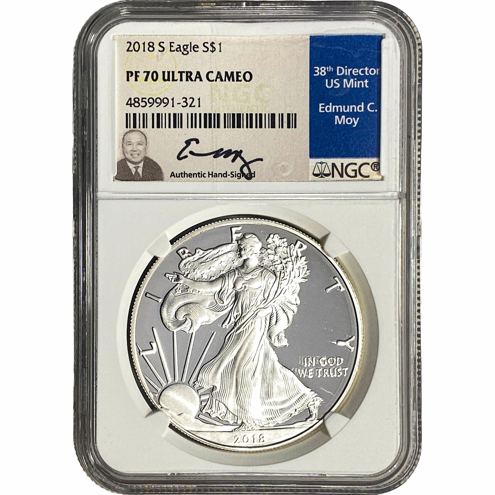 2018-S Silver Eagle NGC PF70 Ultra Cameo (1 of 2)