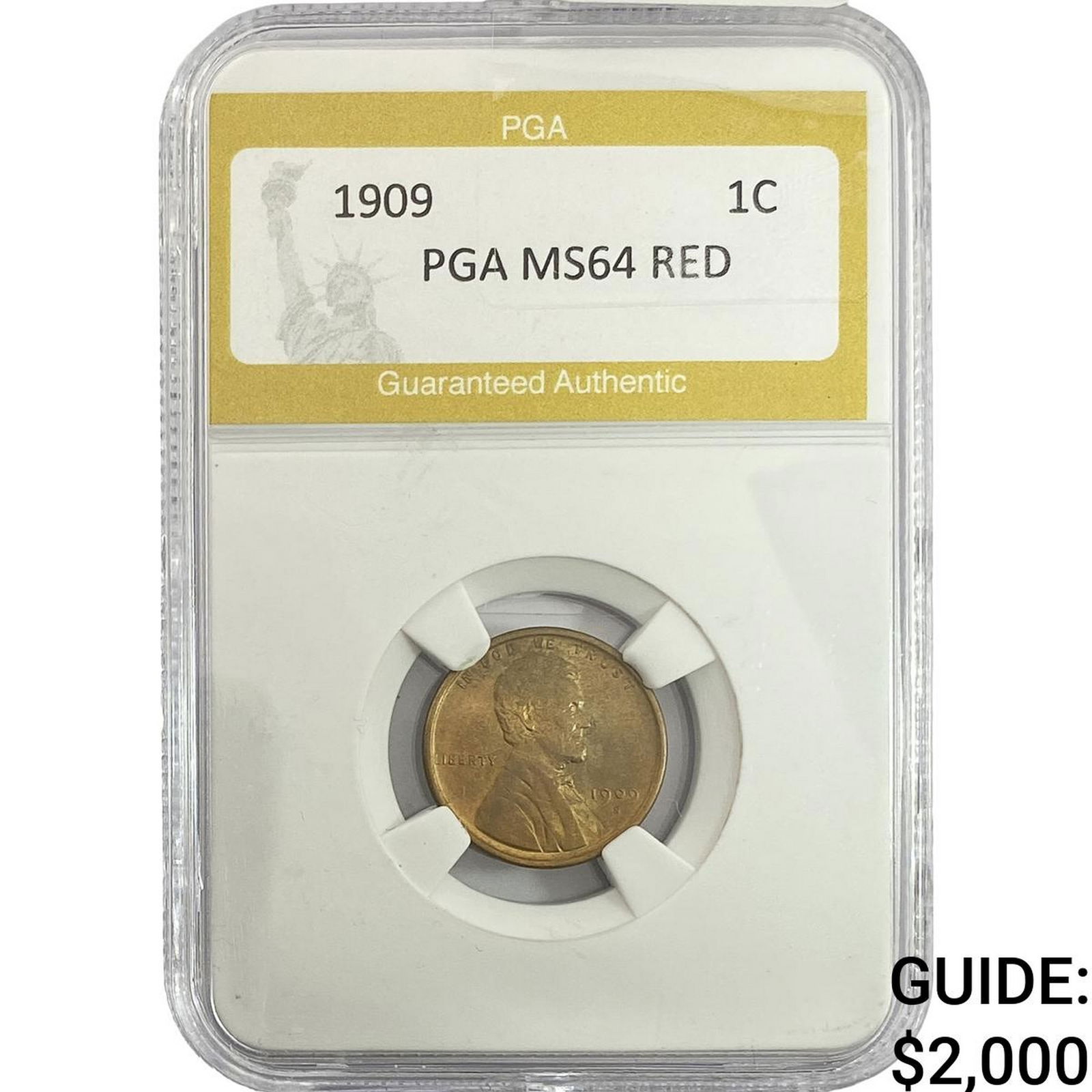 1909 Wheat Cent PGA MS64 RED (1 of 2)
