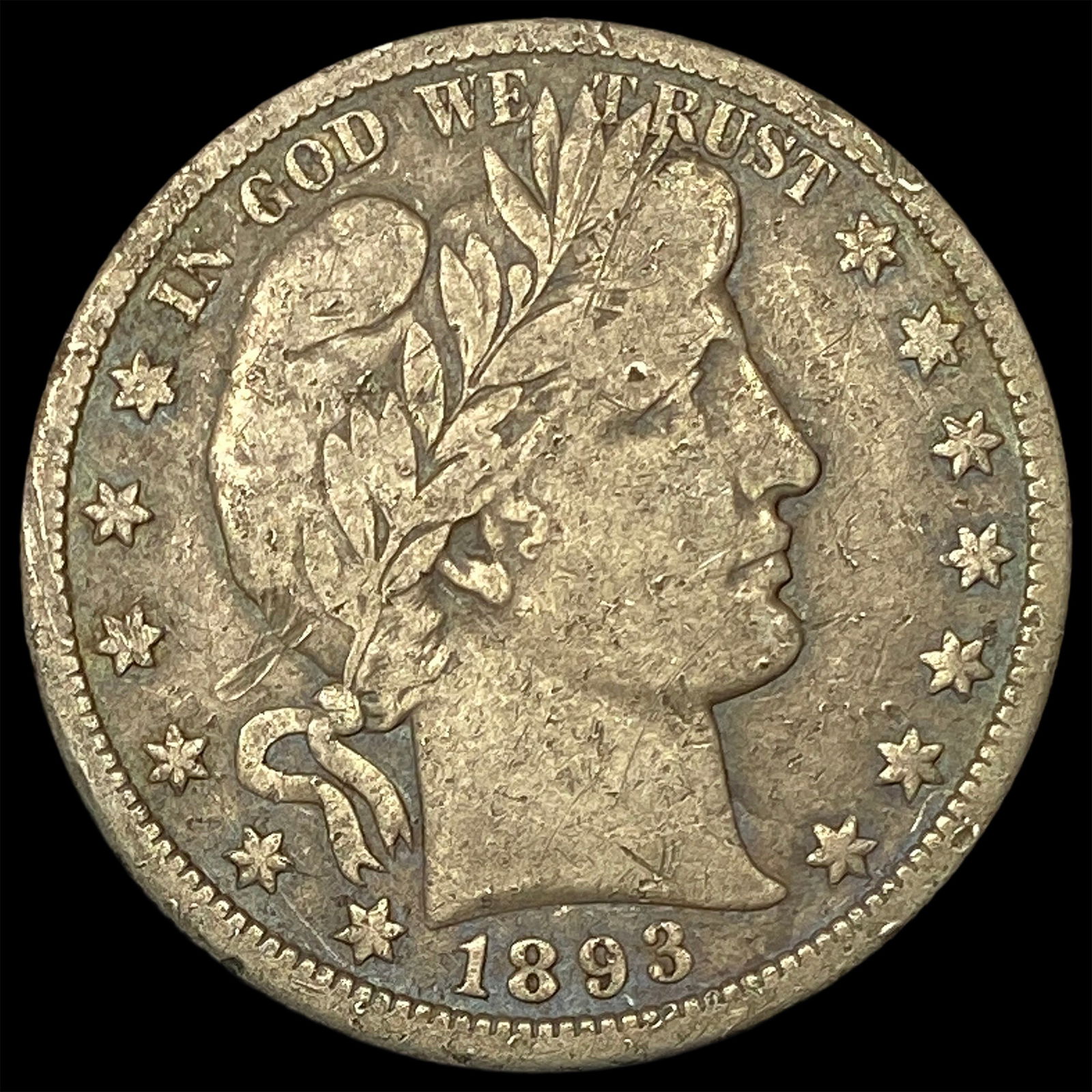1893-O Silver Barber Half Dollar LIGHTLY CIRCULATED (1 of 2)