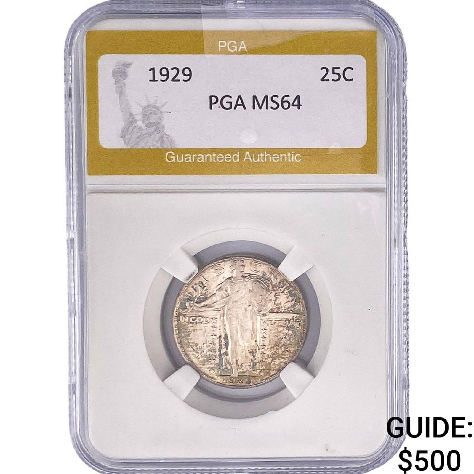 1929 Standing Liberty Quarter PGA MS64: 1929 Standing Liberty Quarter PGA MS64