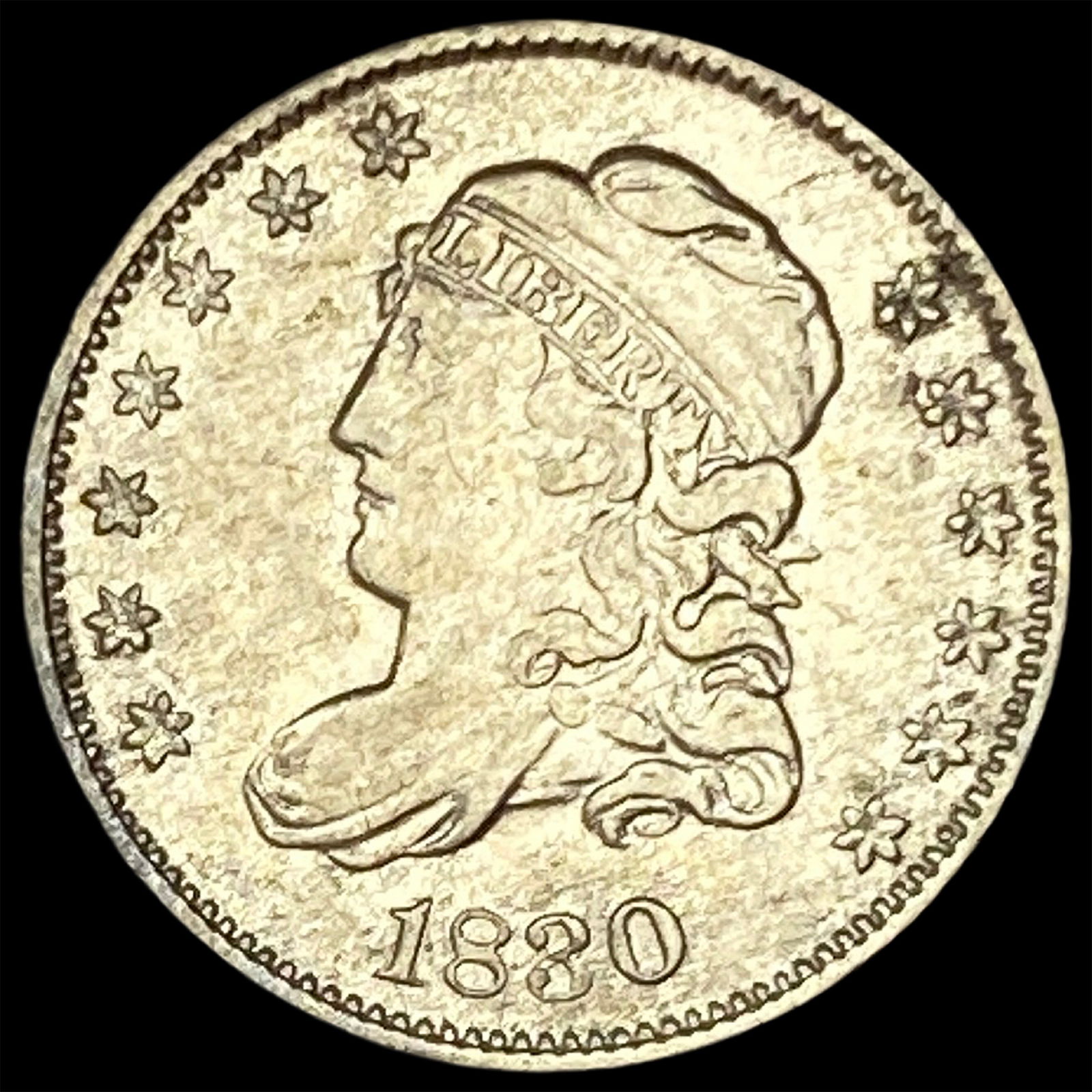 1830 Capped Bust Half Dime CLOSELY UNCIRCULATED (1 of 2)