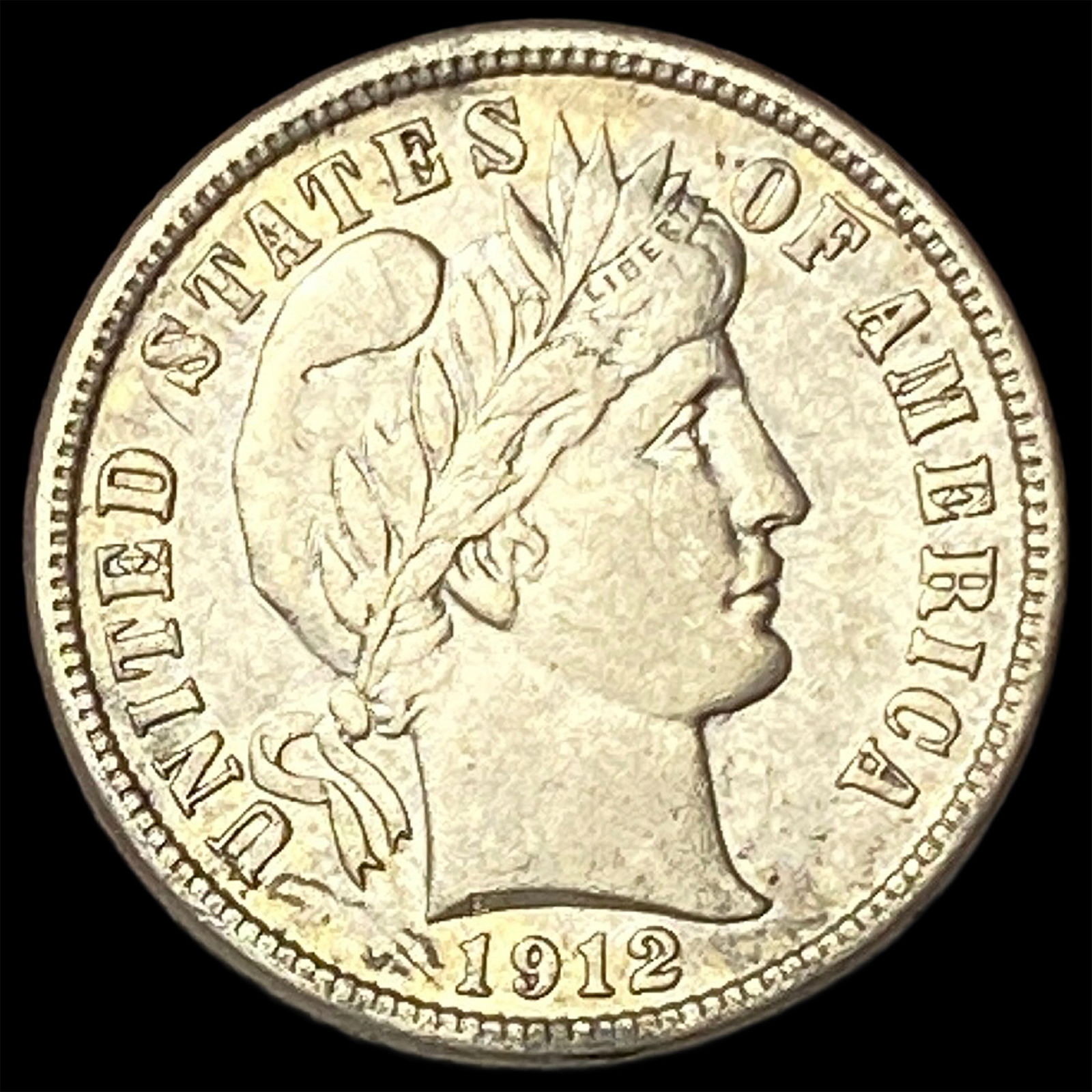1912-D Silver Barber Dime CLOSELY UNCIRCULATED: 1912-D Silver Barber Dime CLOSELY UNCIRCULATED