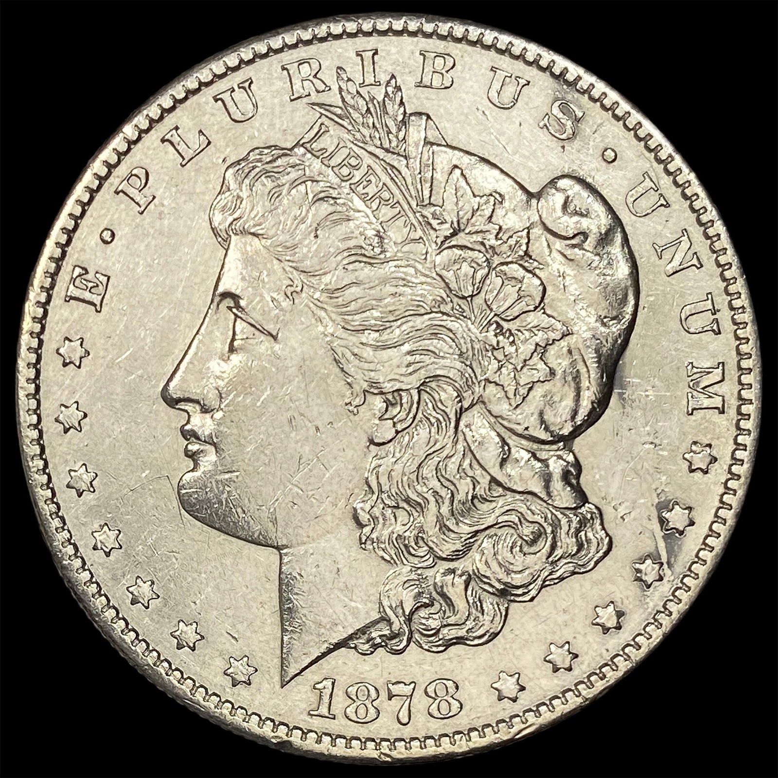 1878-S Silver Morgan Dollar CLOSELY UNCIRCULATED: 1878-S Silver Morgan Dollar CLOSELY UNCIRCULATED