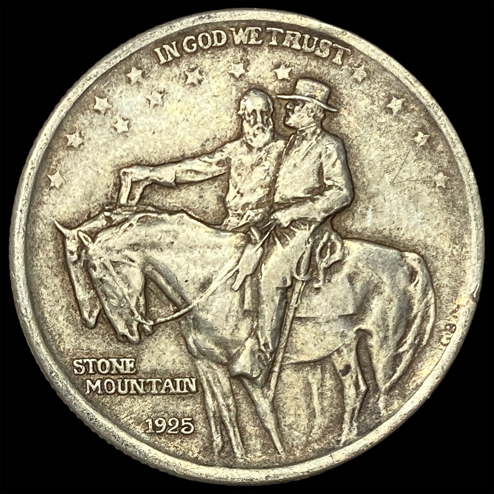 1925 Stone Mountain Silver Half Dollar NICELY CIRCULATED: 1925 Stone Mountain Silver Half Dollar NICELY CIRCULATED