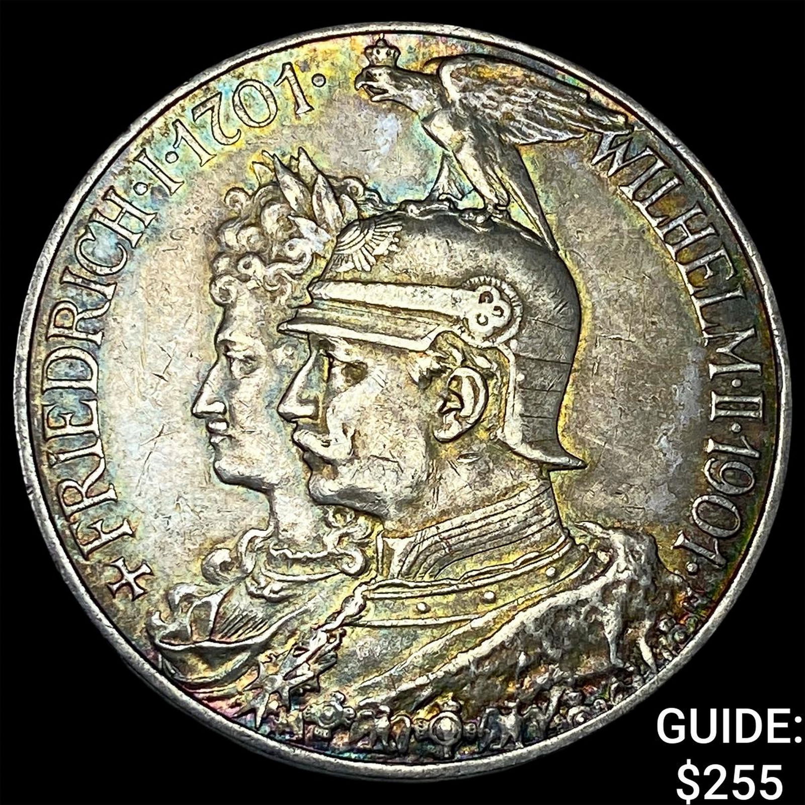 1901 Prussia Silver 5 Mark UNCIRCULATED: 1901 Prussia Silver 5 Mark UNCIRCULATED