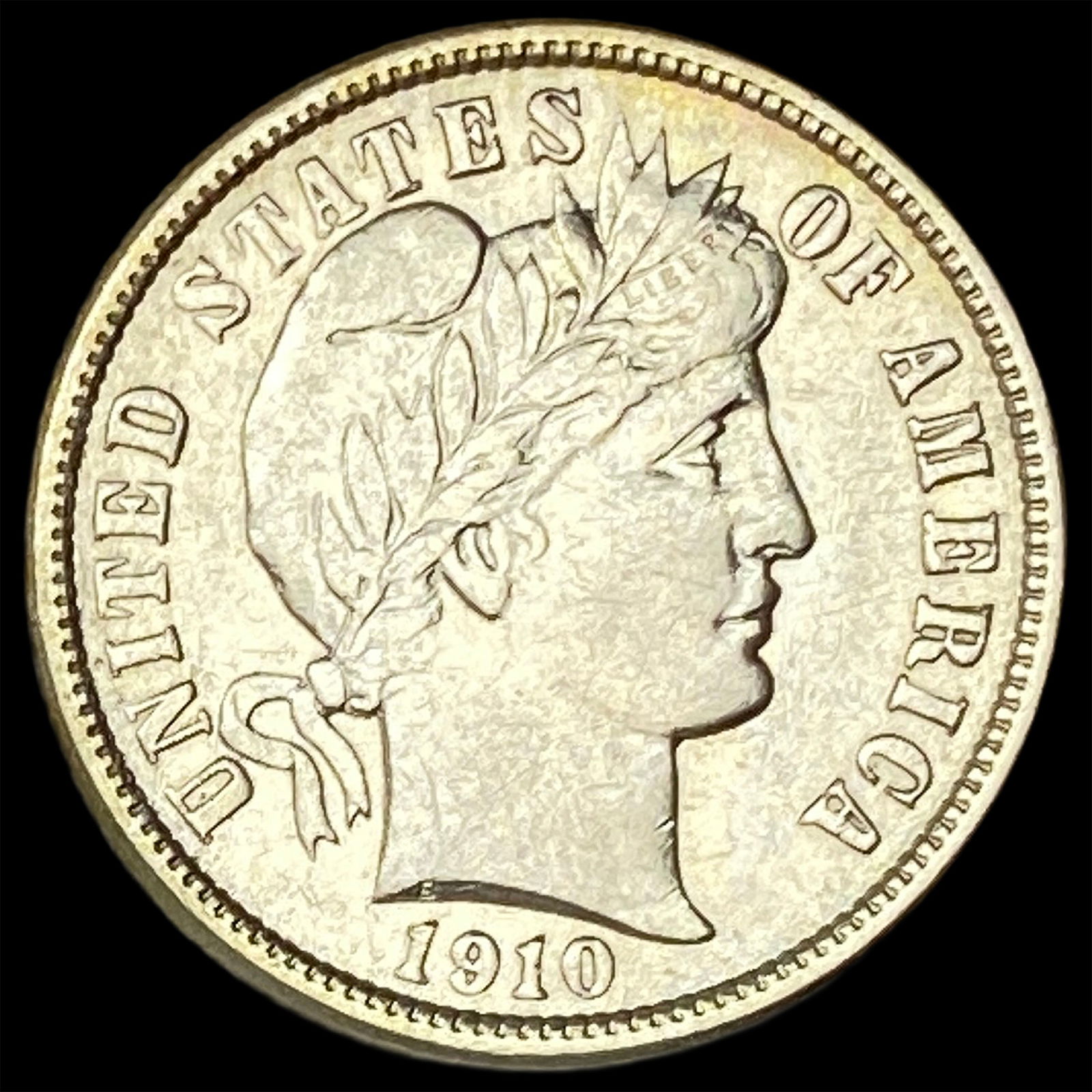 1910 Barber Dime CLOSELY UNCIRCULATED: 1910 Barber Dime CLOSELY UNCIRCULATED