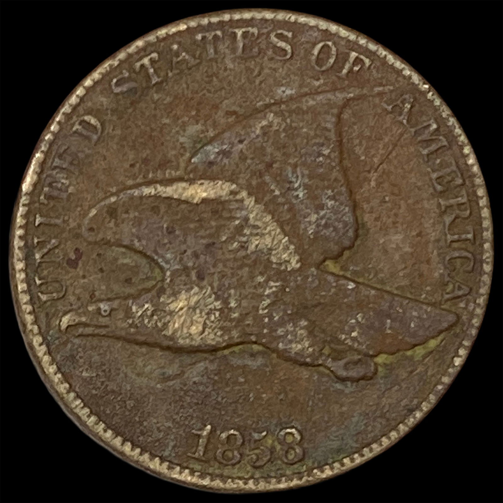 1858 Copper-Nickel Flying Eagle Cent HIGH GRADE: 1858 Copper-Nickel Flying Eagle Cent HIGH GRADE