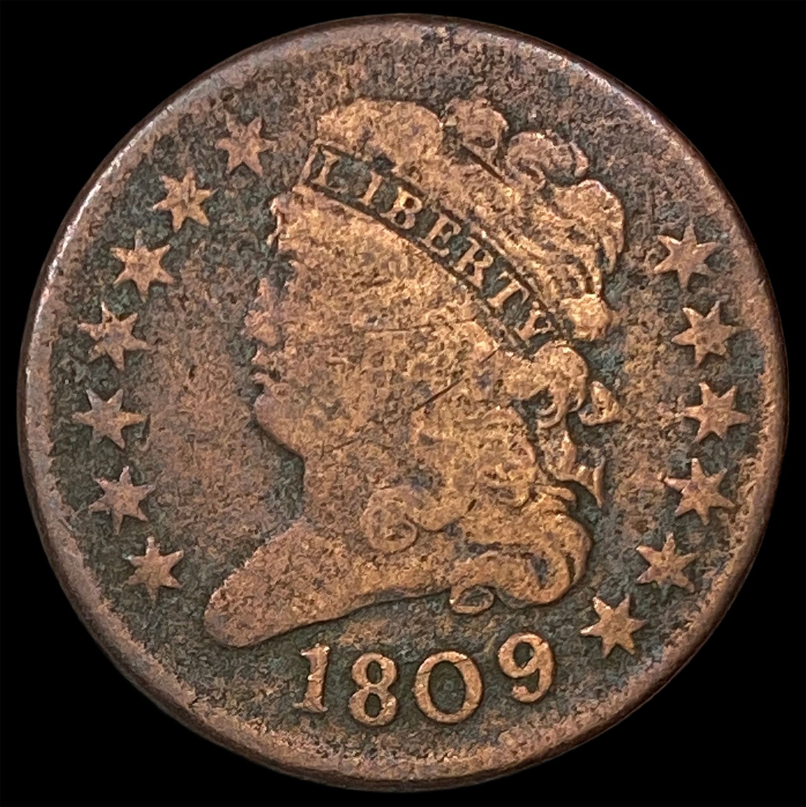 1809 Classic Head Half Cent NICELY CIRCULATED (1 of 2)