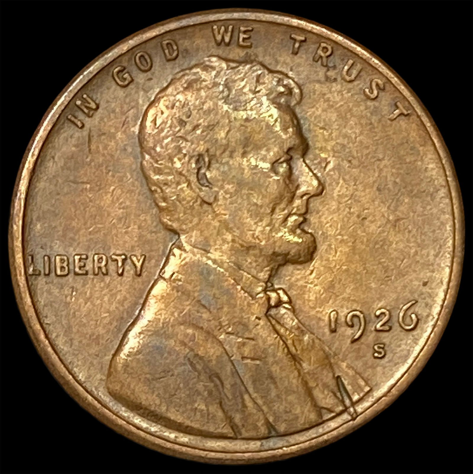 1926-S Lincoln Wheat Cent NEARLY UNCIRCULATED (1 of 2)