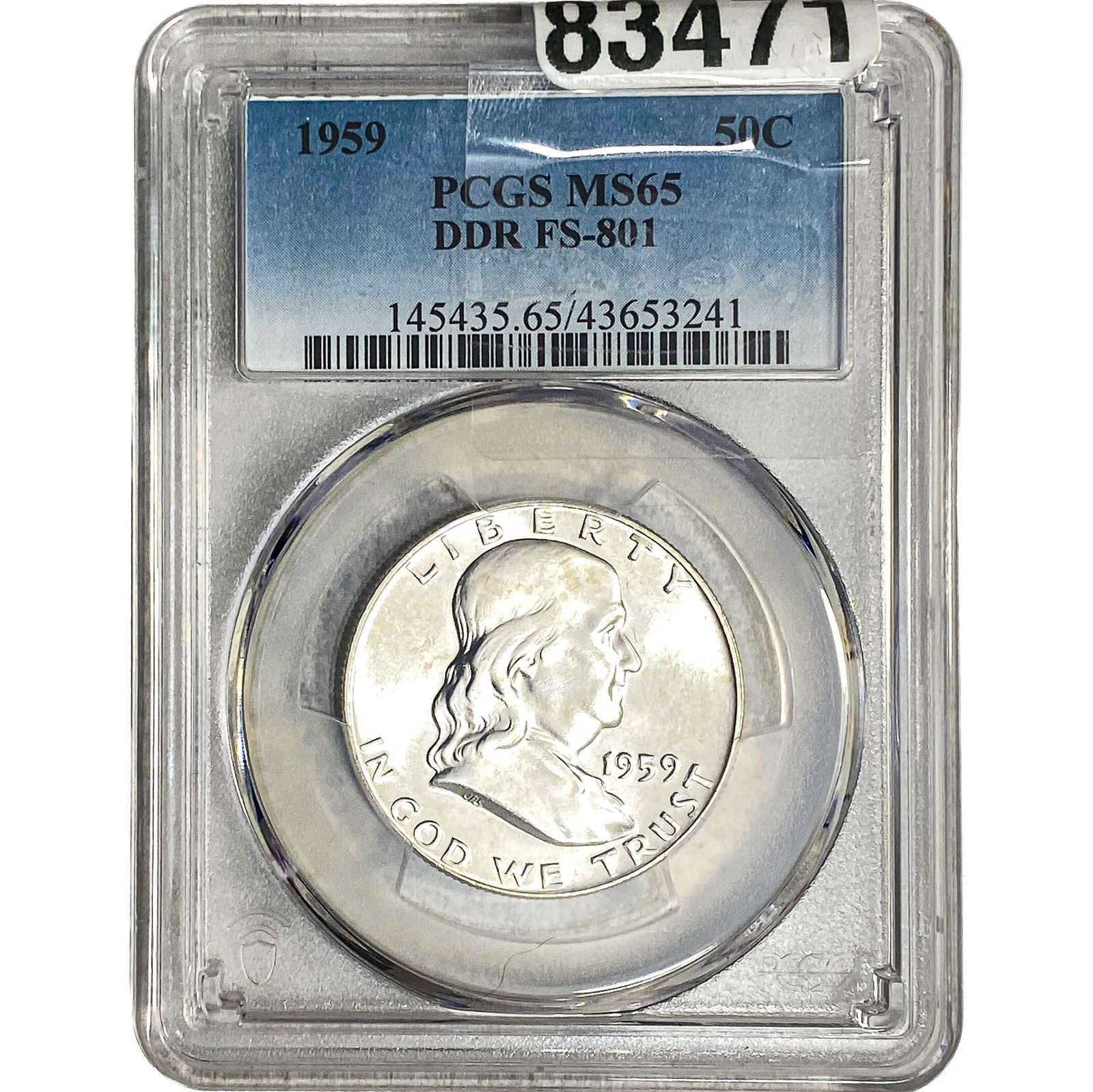 1959 Franklin Half Dollar PCGS MS65 DDR FS-801 (1 of 2)