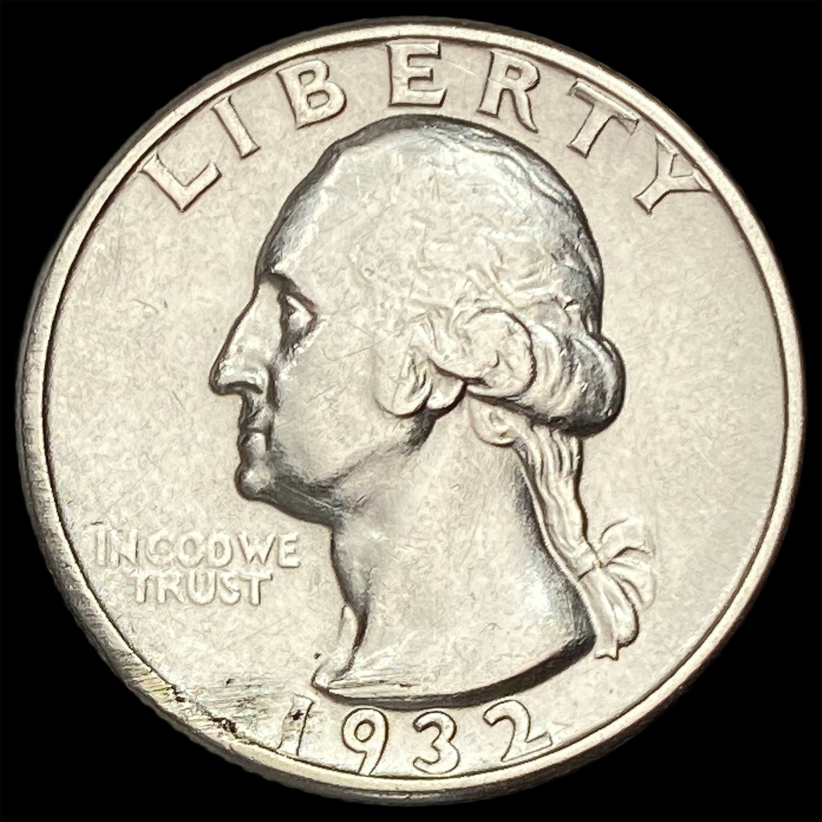 1932-D Silver Washington Quarter CLOSELY UNCIRCULATED: 1932-D Silver Washington Quarter CLOSELY UNCIRCULATED