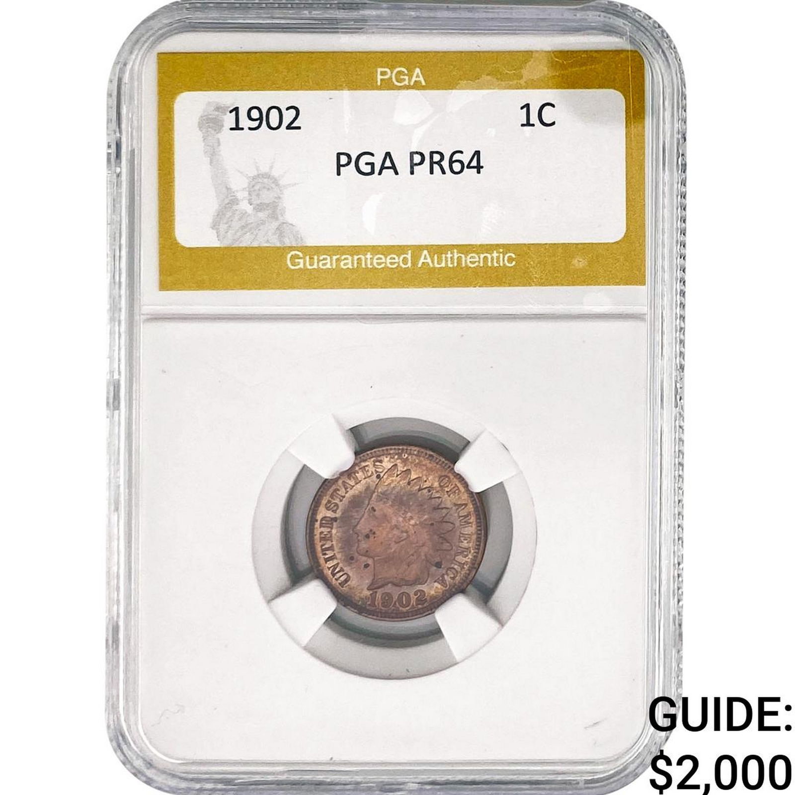 1902 Indian Head Cent PGA PR64 (1 of 2)
