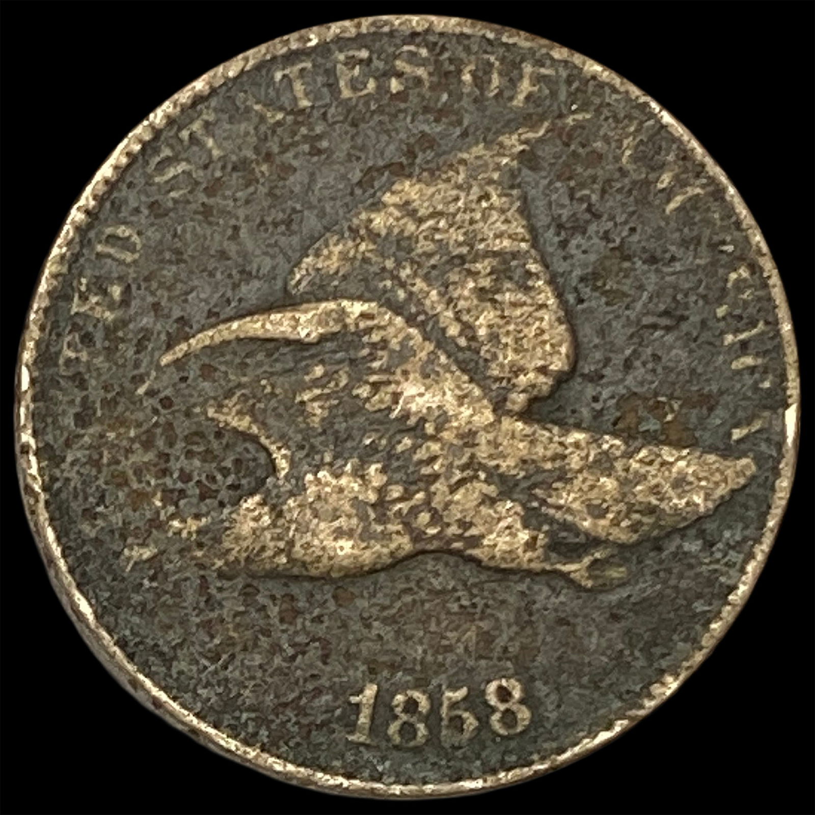 1858 Flying Eagle Cent HIGH GRADE: 1858 Flying Eagle Cent HIGH GRADE