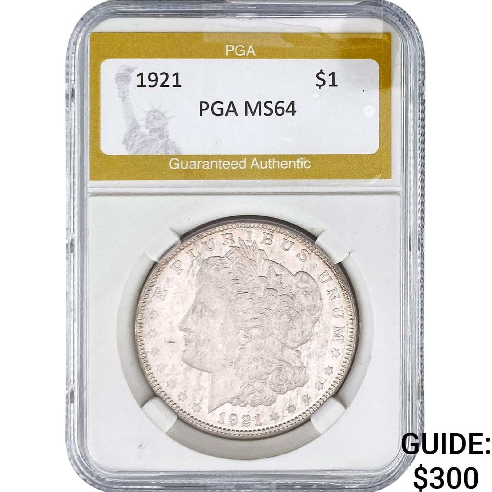 1921 Morgan Silver Dollar PGA MS64: 1921 Morgan Silver Dollar PGA MS64
