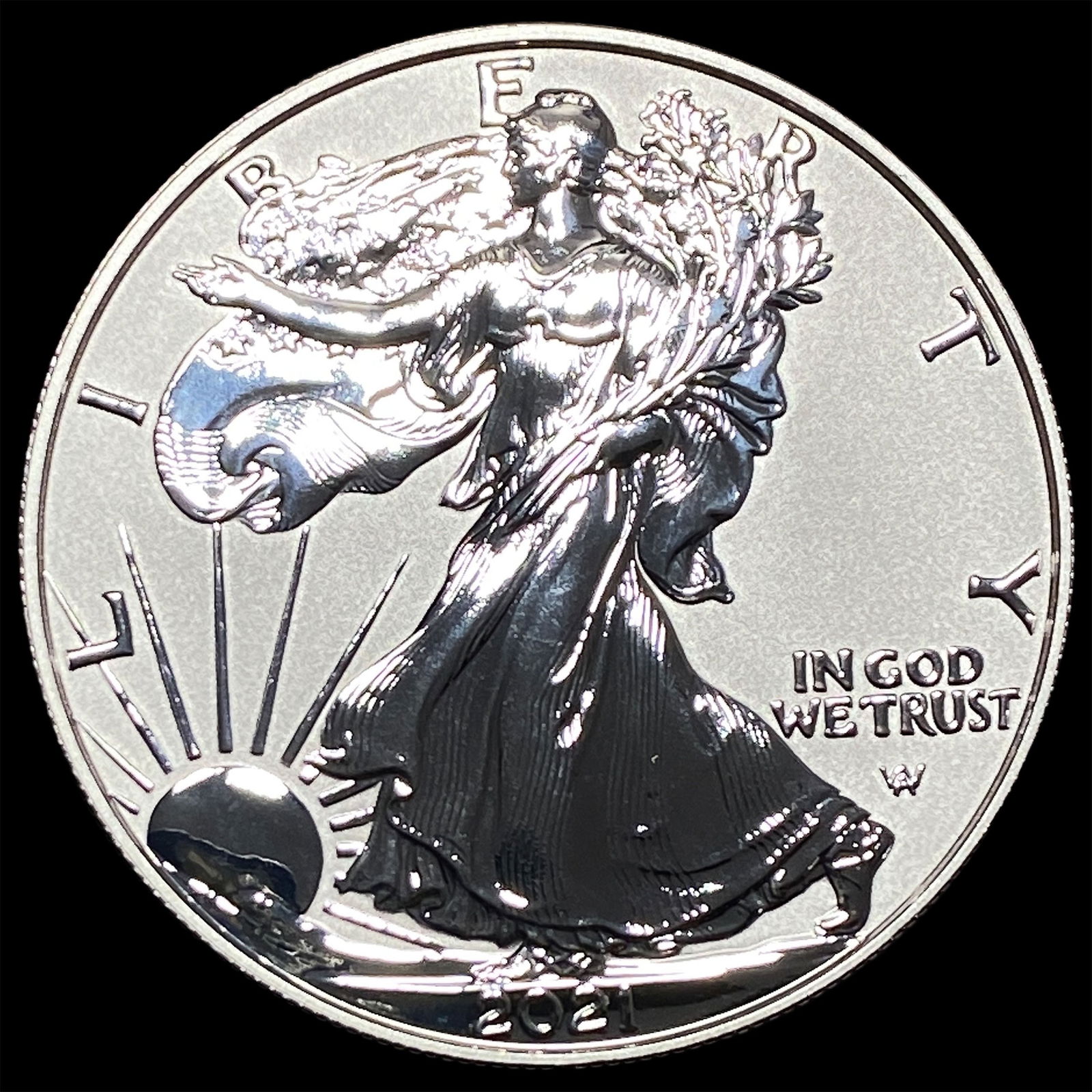 2021-W Silver American Eagle Proof GEM PROOF (1 of 2)