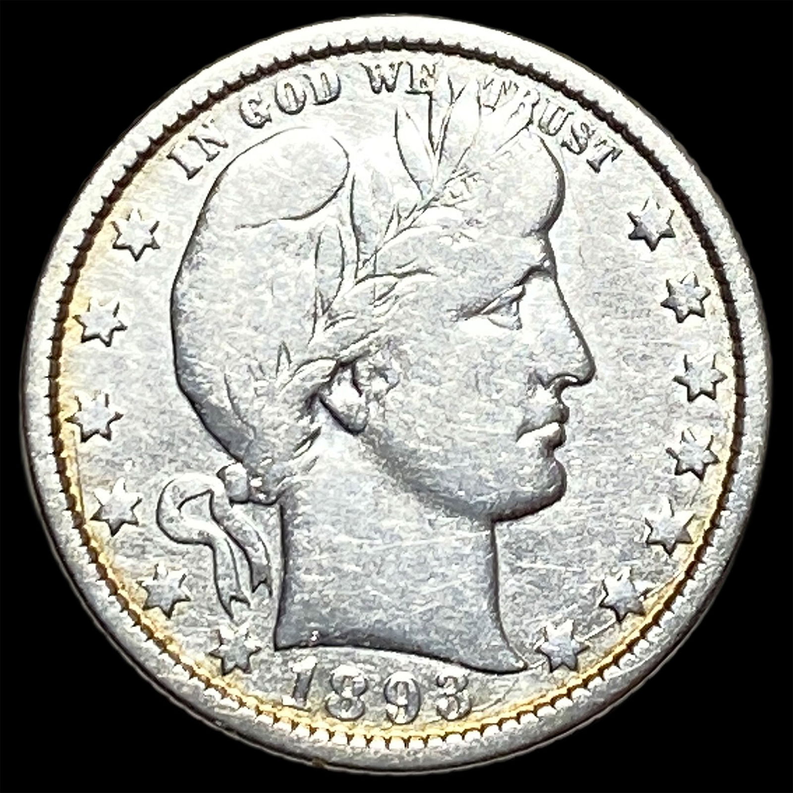 1893 Barber Quarter LIGHTLY CIRCULATED (1 of 2)