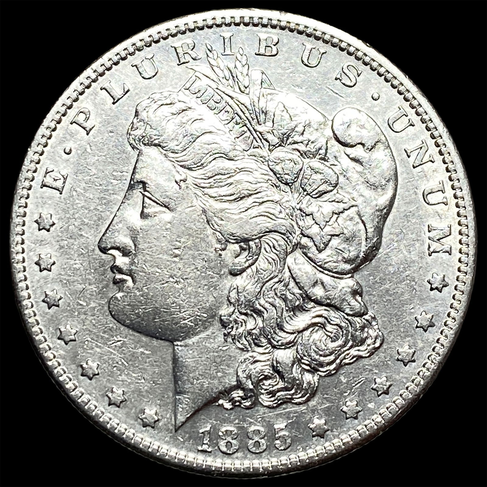 1885-S Silver Morgan Dollar CLOSELY UNCIRCULATED: 1885-S Silver Morgan Dollar CLOSELY UNCIRCULATED